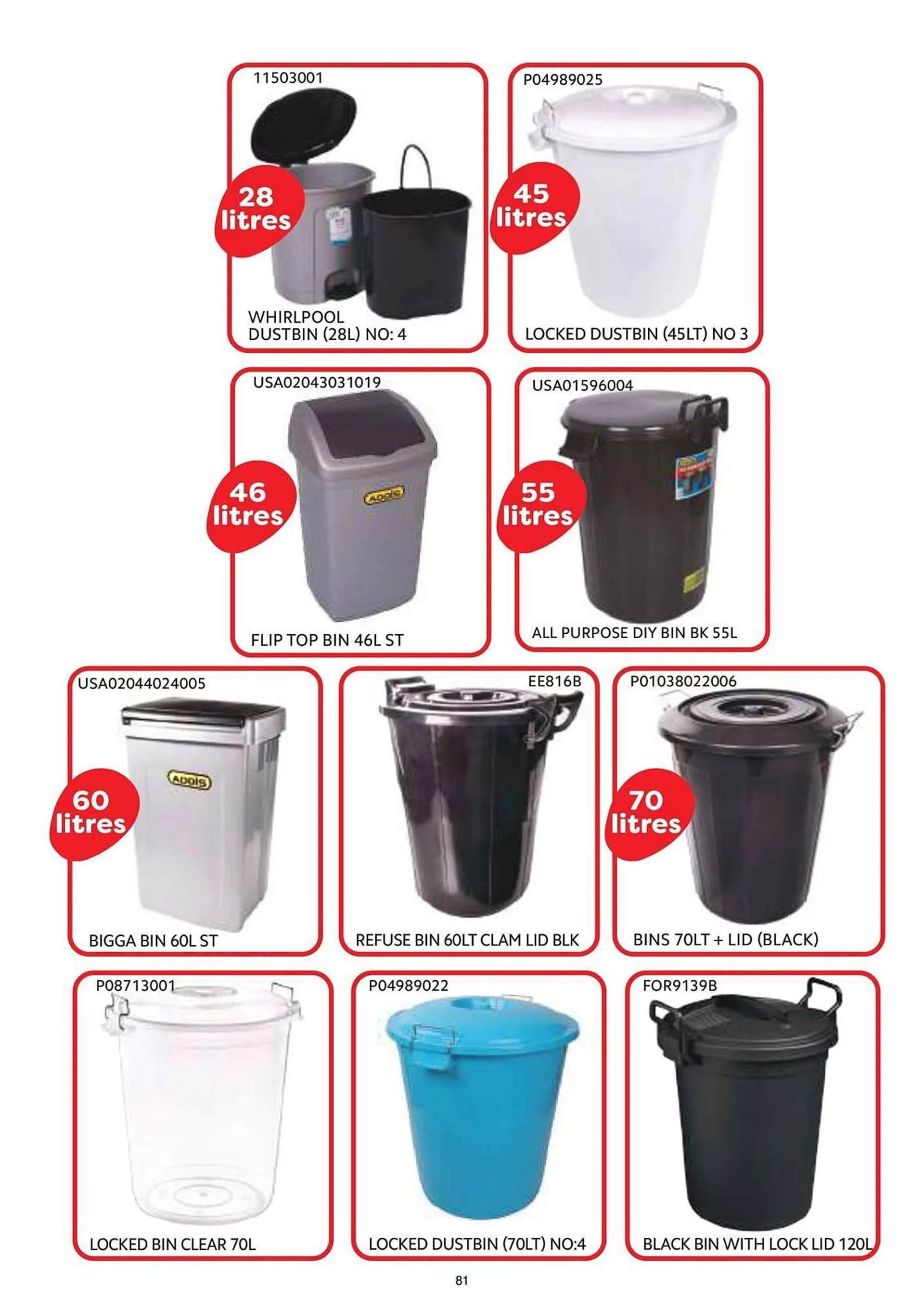 Mambo's Plastics Warehouse catalogue from 7 November to 31 December 2024 - Catalogue Page 82