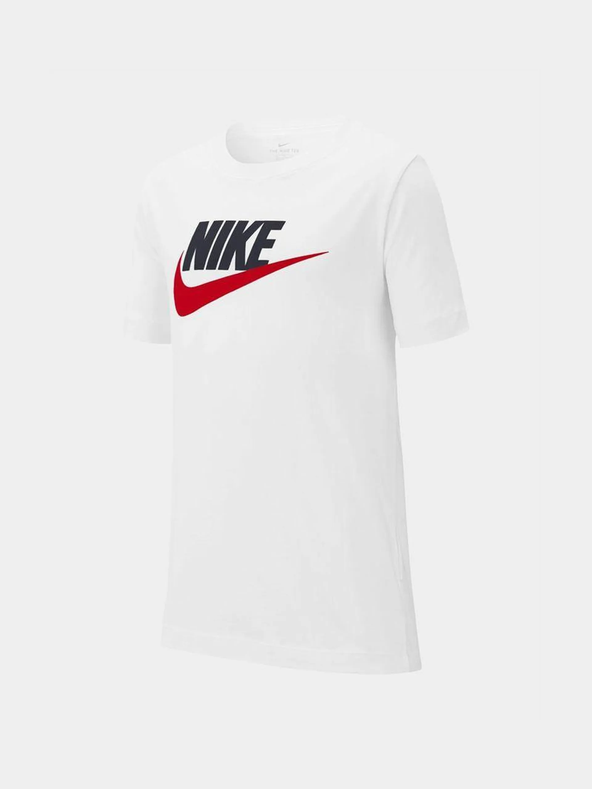 Nike Boys Youth NSW Futura Icon White/Blue T-shirt