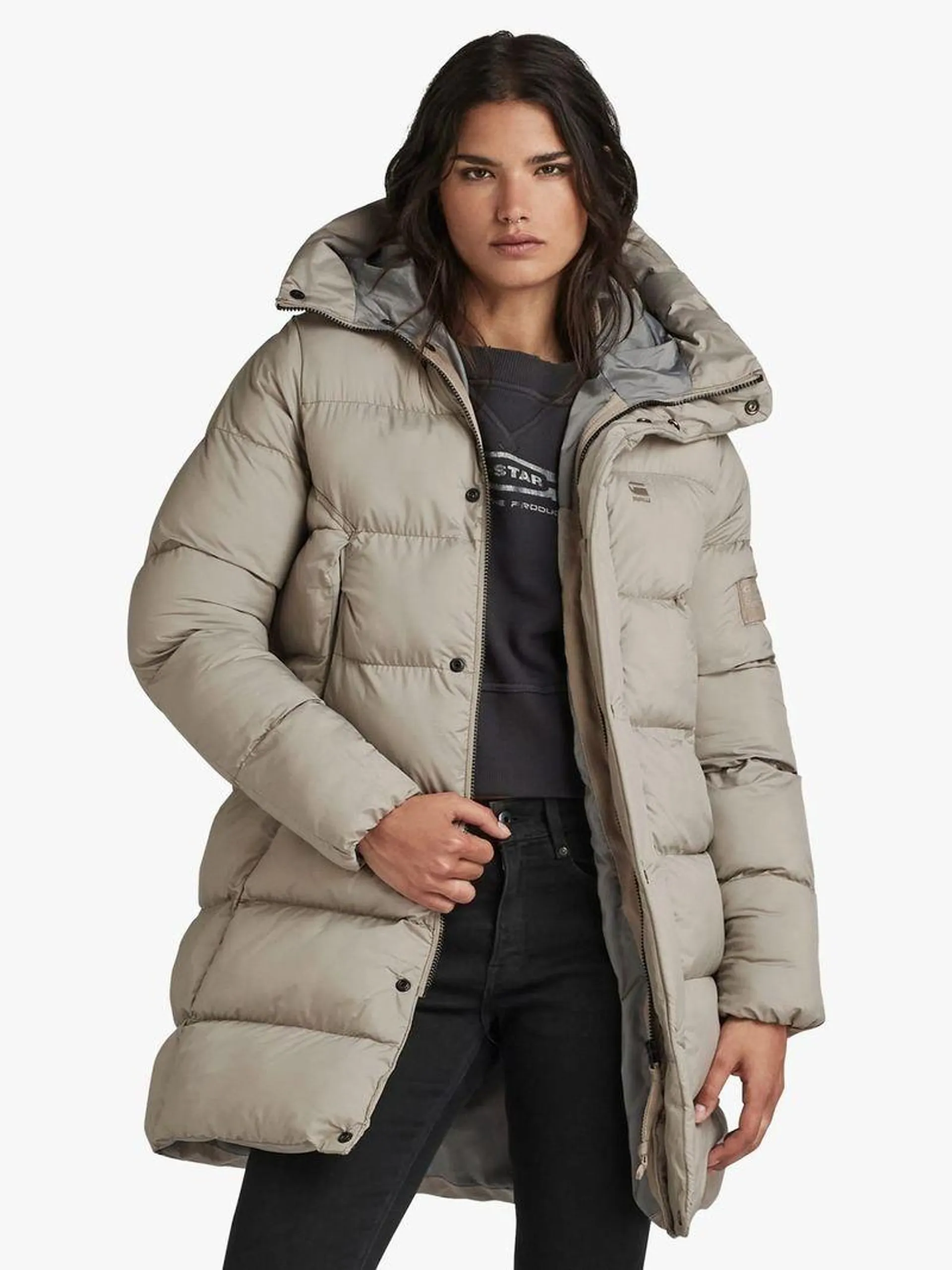 G-Star Women's Whistler Parka Puffer Grey Jacket