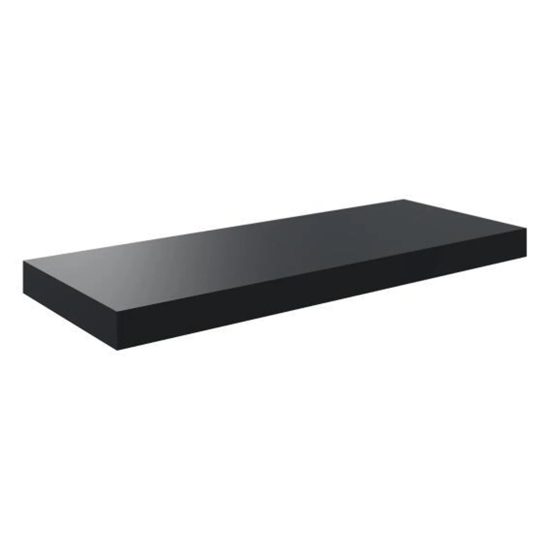 Spaceo floating shelf black 60x23cm