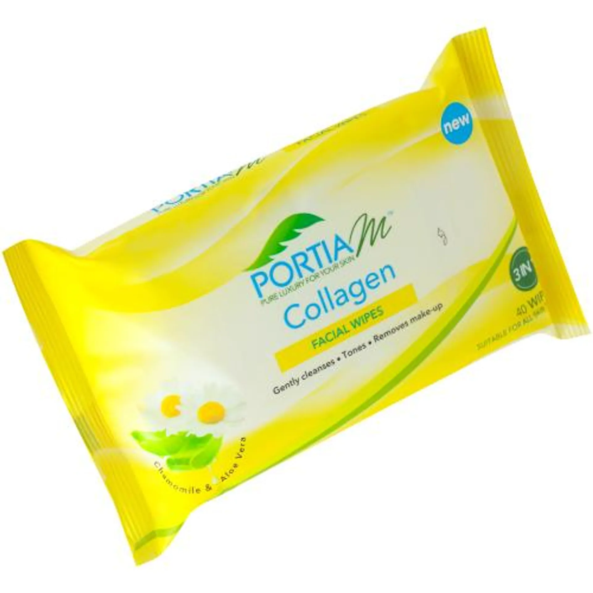 3-in-1 Facial Wipes 40s