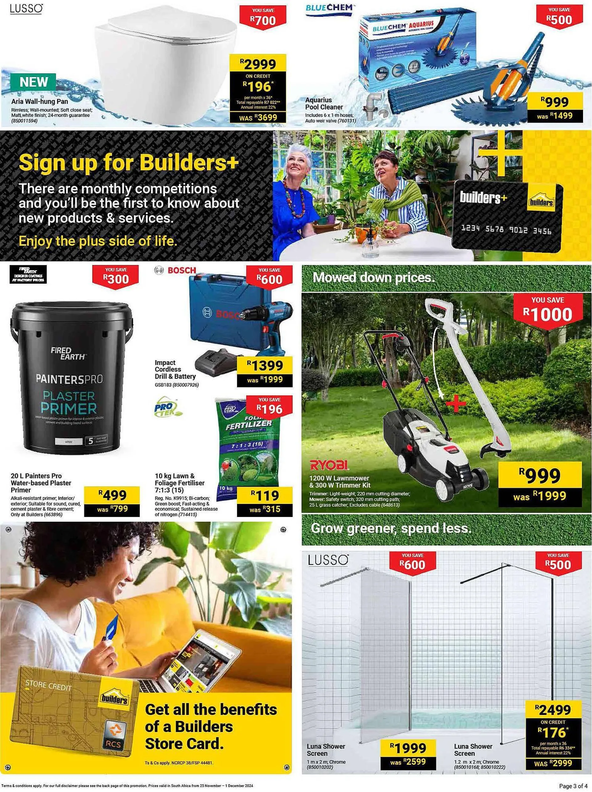 Builders Warehouse catalogue from 25 November to 1 December 2024 - Catalogue Page 3