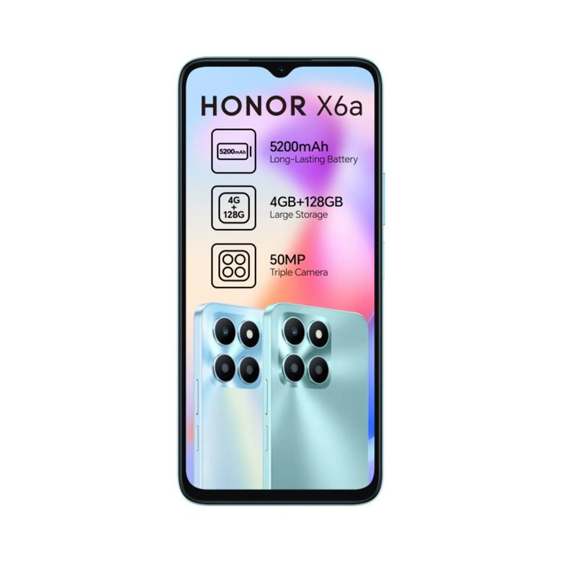 Honor X6A 128GB Dual SIM Cyan