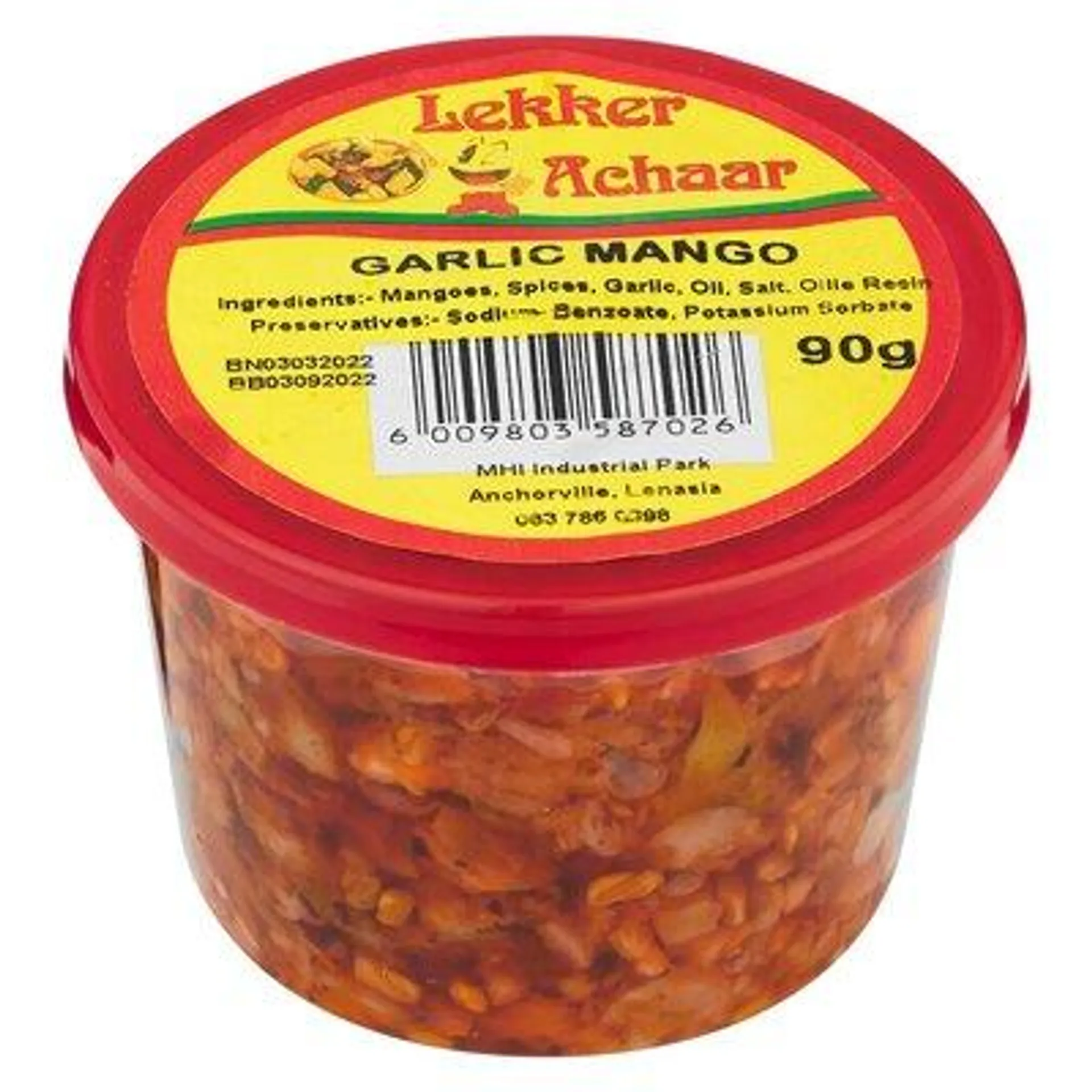 Lekker Mango Garlic Achaar 90g