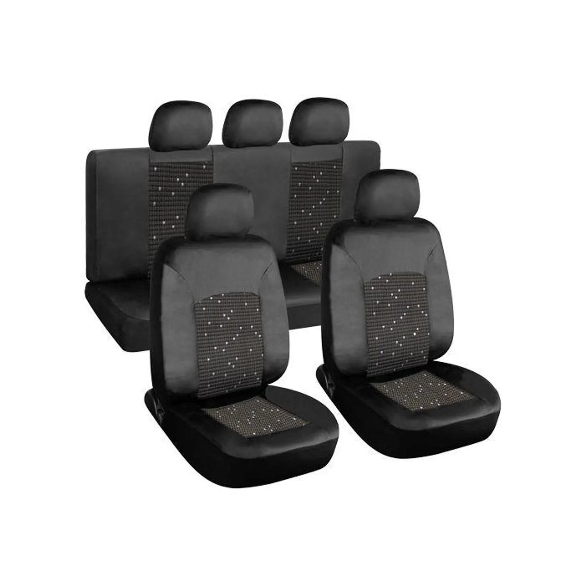 SILVERSTONE PVC/POLYESTER SEAT COVER SET