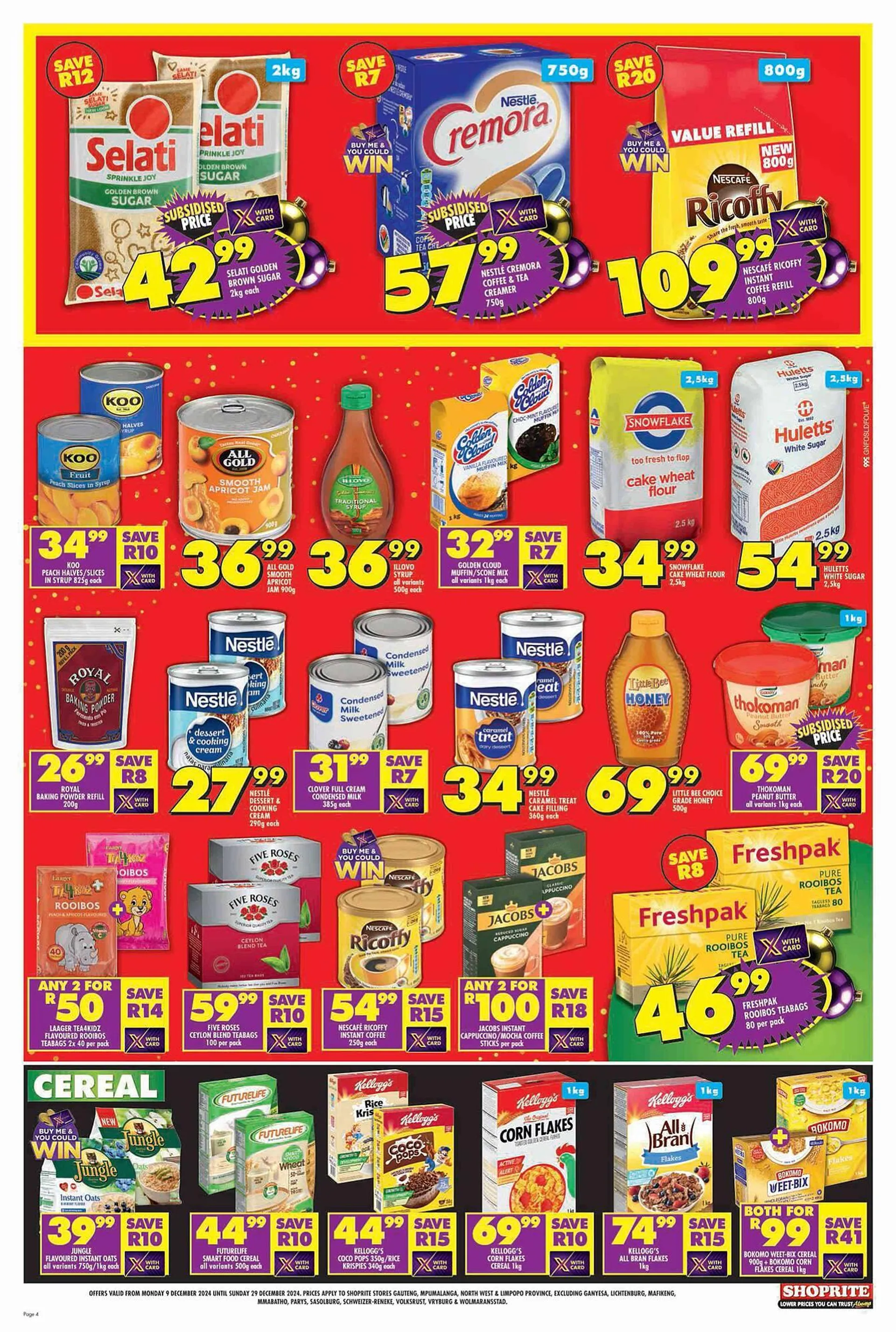 Shoprite catalogue from 9 December to 29 December 2024 - Catalogue Page 4