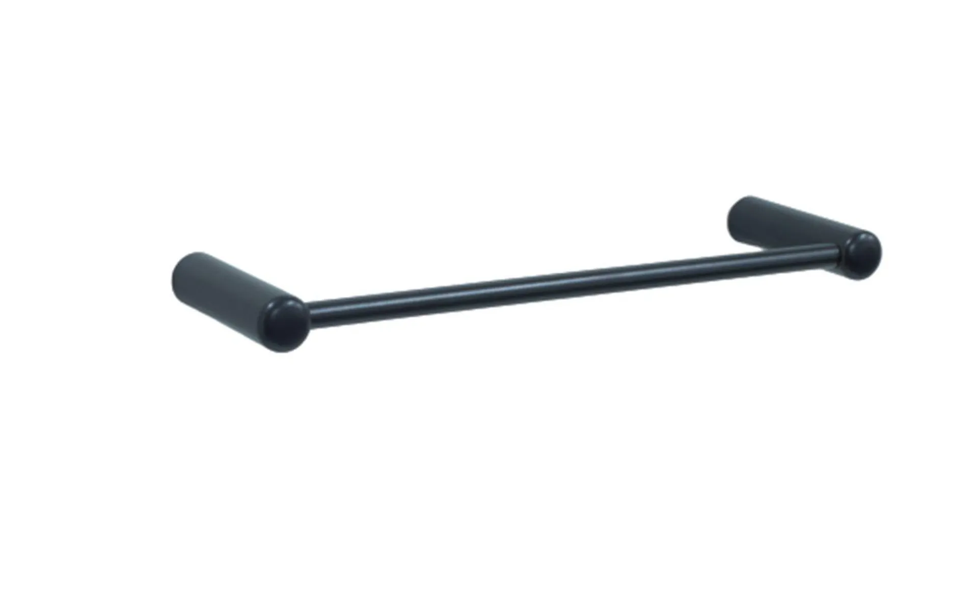 Omega Matt Black Single Hand Towel Rail 35 x 75 x 270mm