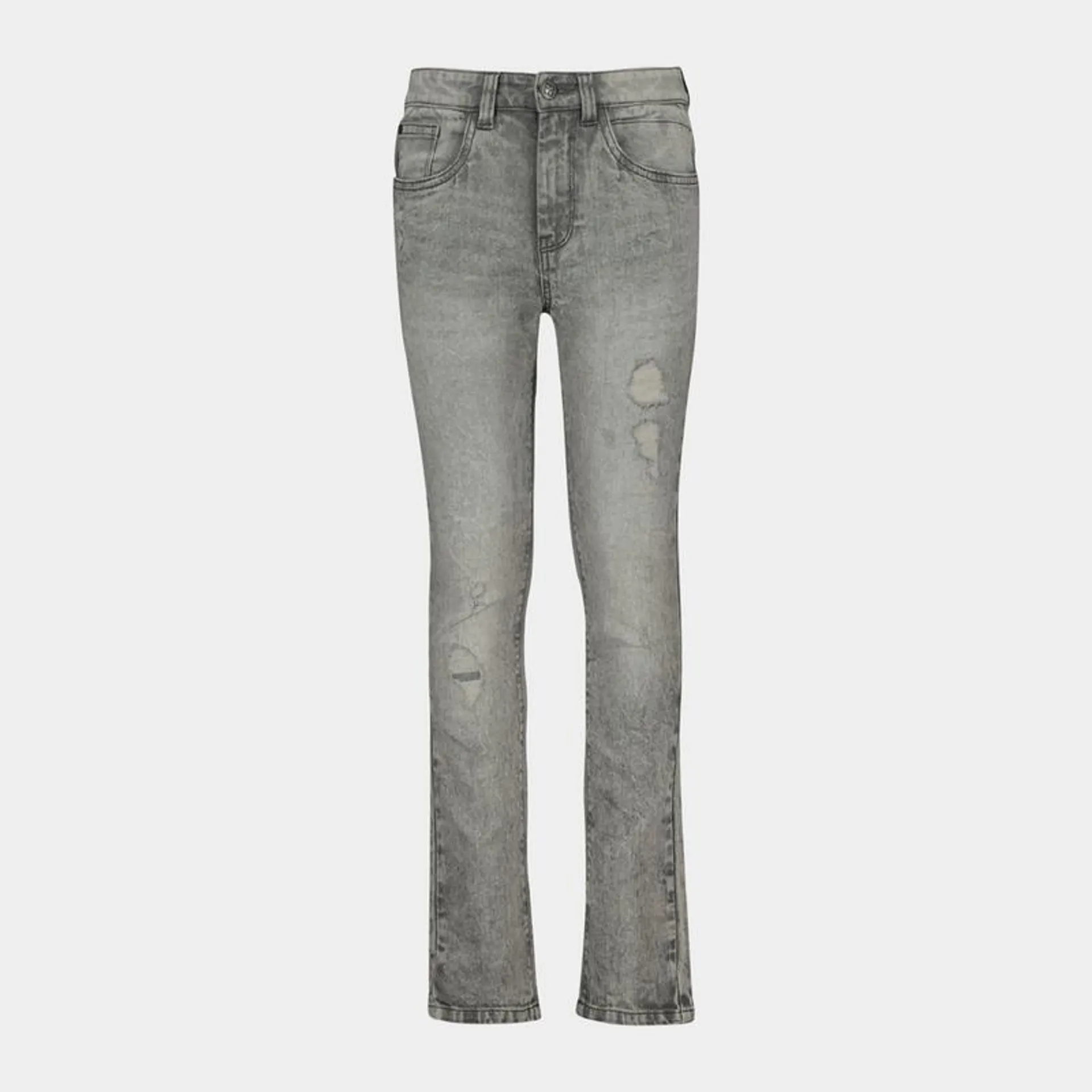 Younger Boy's Grey Rip & Repair Jeans