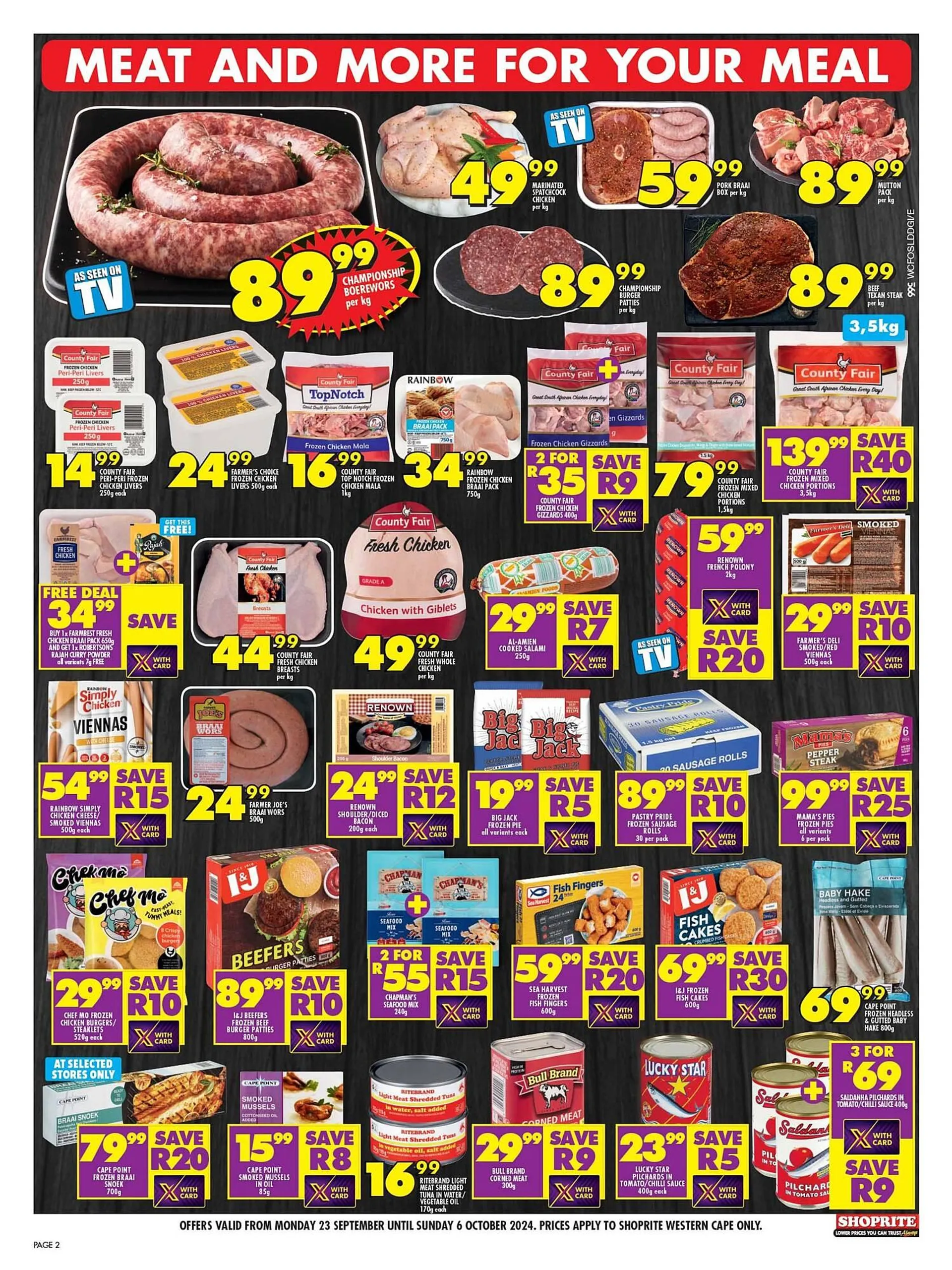 Shoprite catalogue from 23 September to 6 October 2024 - Catalogue Page 2