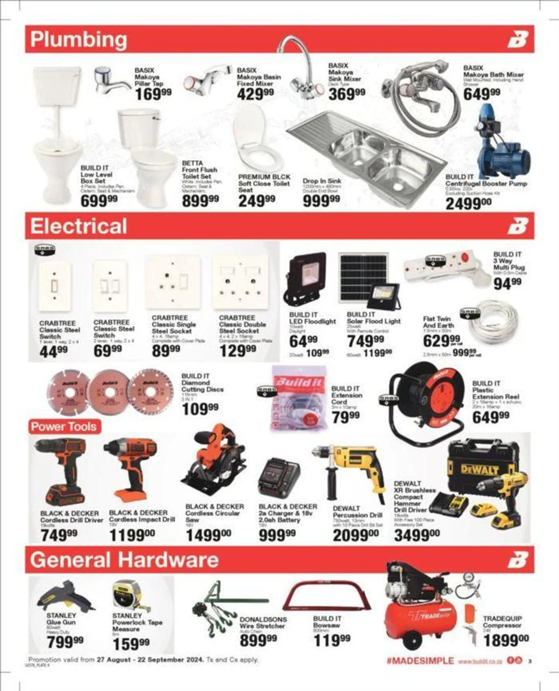 Build It Specials from 28 August to 22 September 2024 - Catalogue Page 3