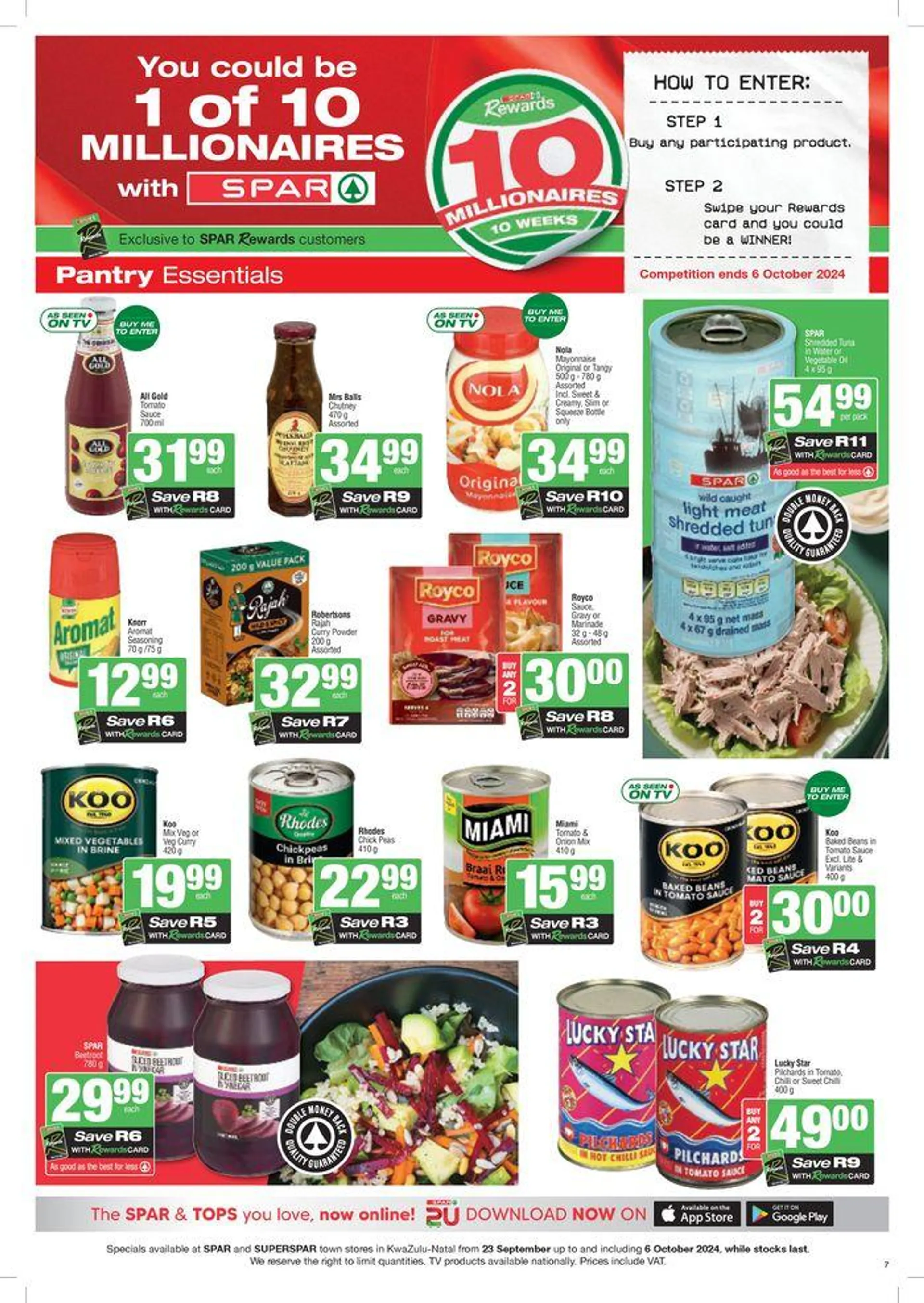 Specials Spar from 23 September to 6 October 2024 - Catalogue Page 7