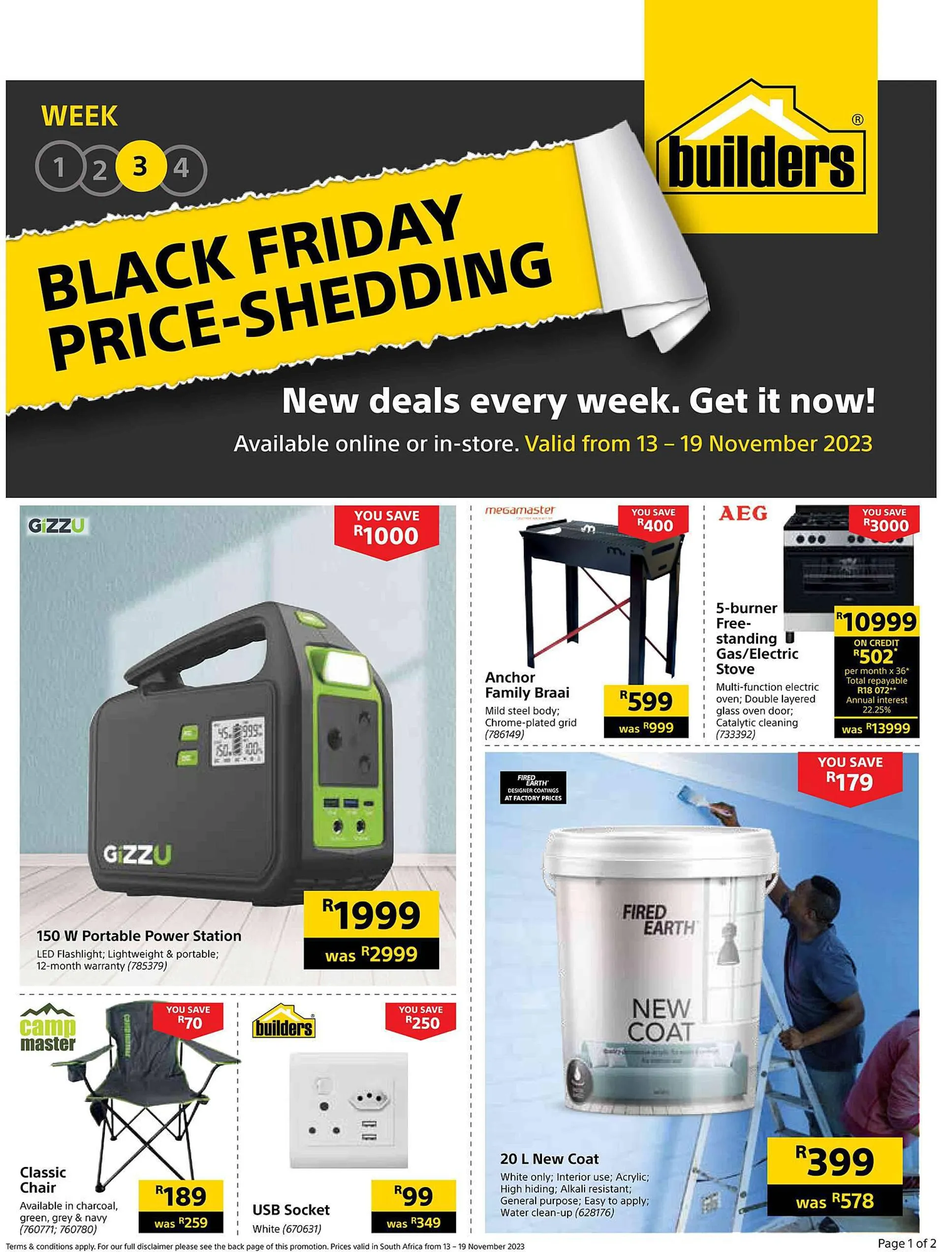 Builders Warehouse catalogue from 13 November to 19 November 2023 - Catalogue Page 1