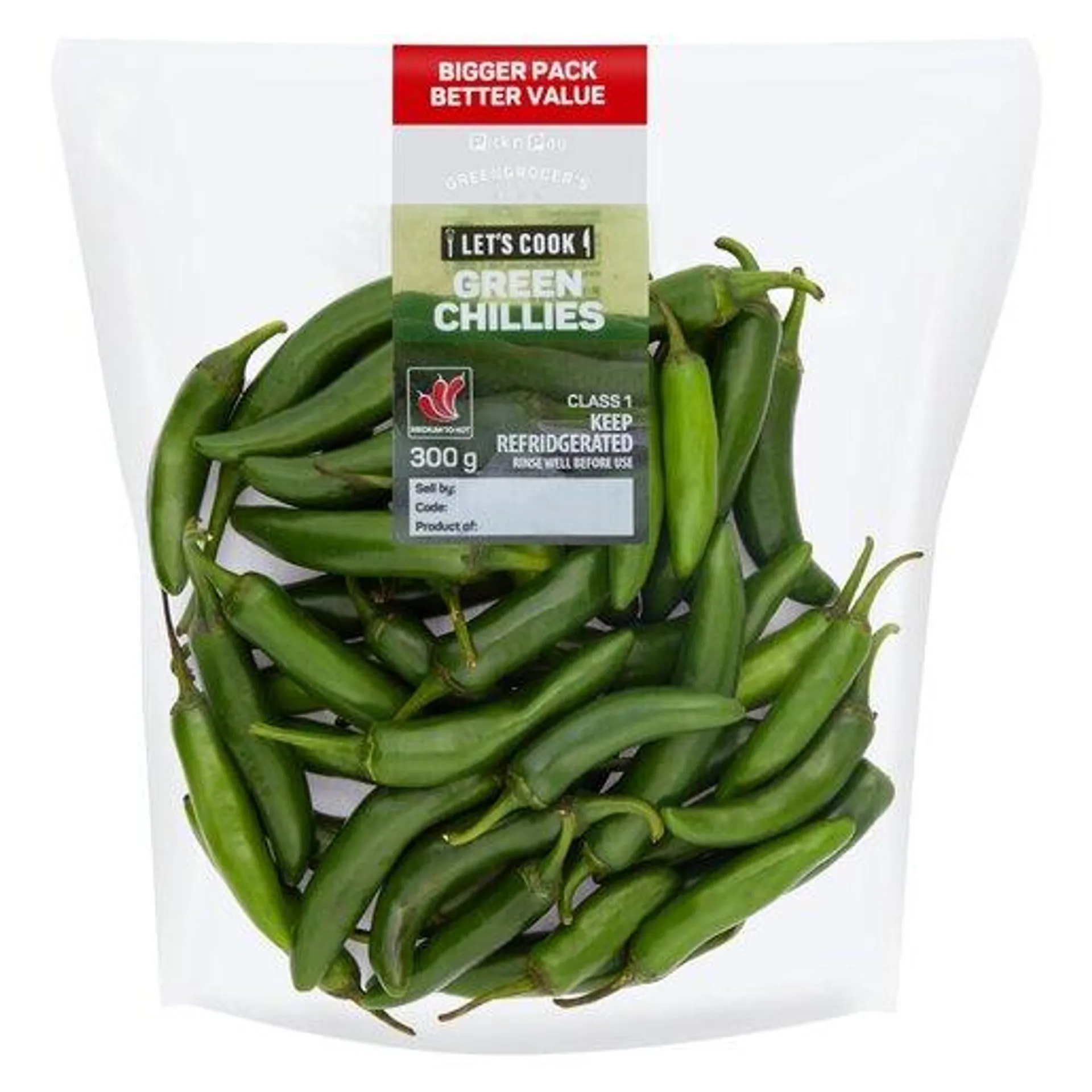 PnP Green Chillies 300g