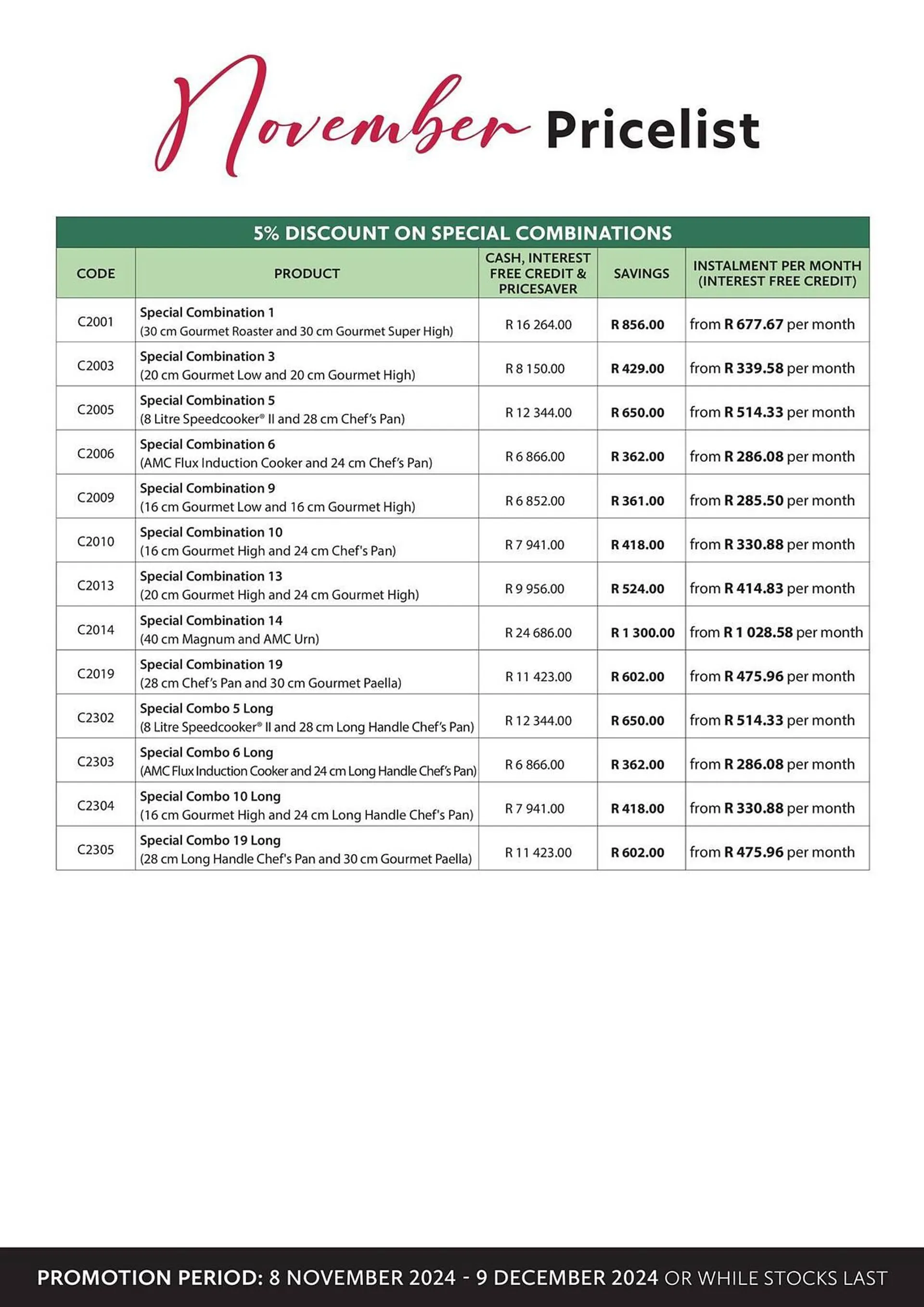 AMC Cookware catalogue from 8 November to 9 December 2024 - Catalogue Page 11