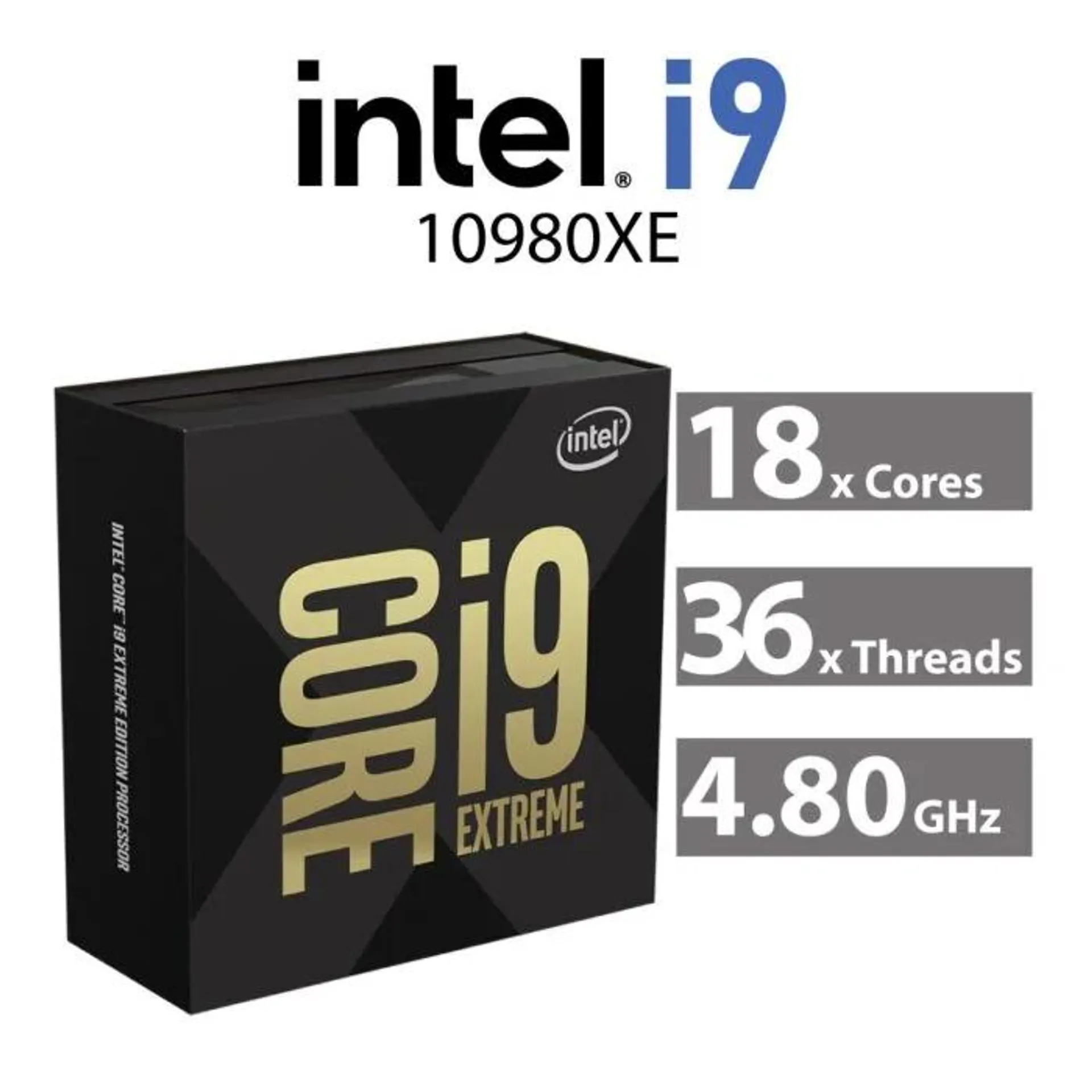 Intel Core i9-10980XE Cascade Lake 18-Core 3.00GHz LGA2066 165W BX8069510980XE Desktop Processor