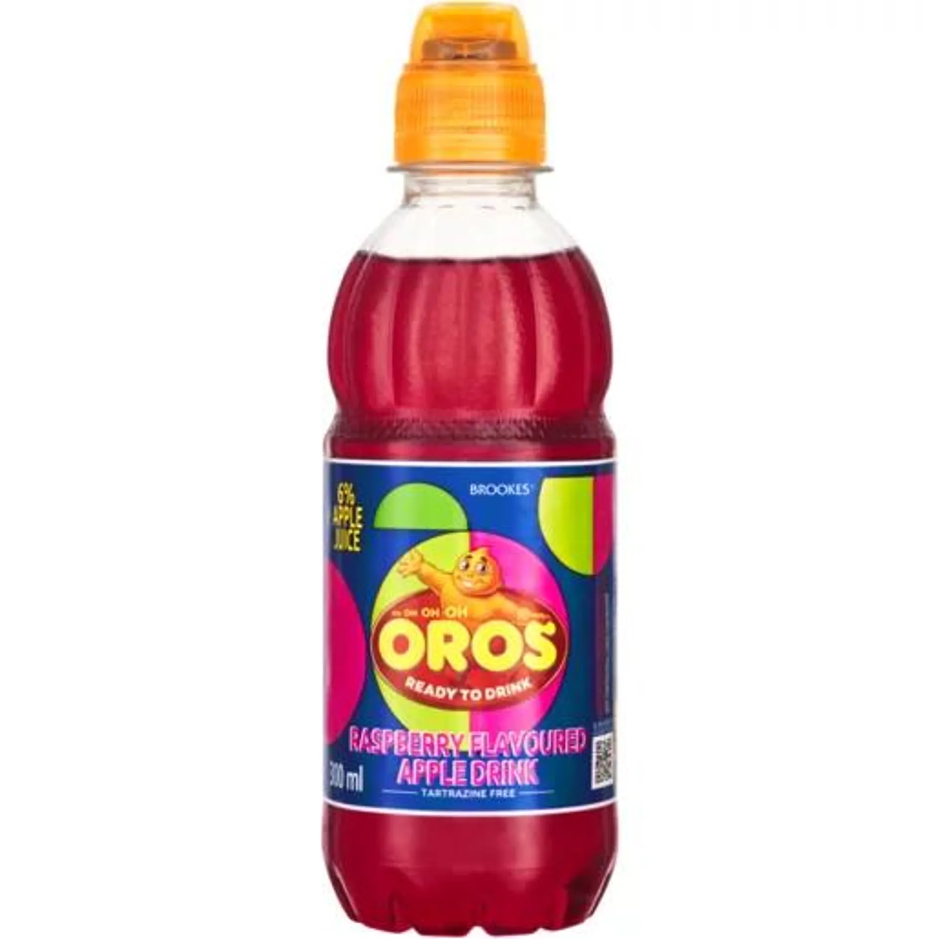 Brookes Oros Raspberry Flavoured Apple Drink 300ml