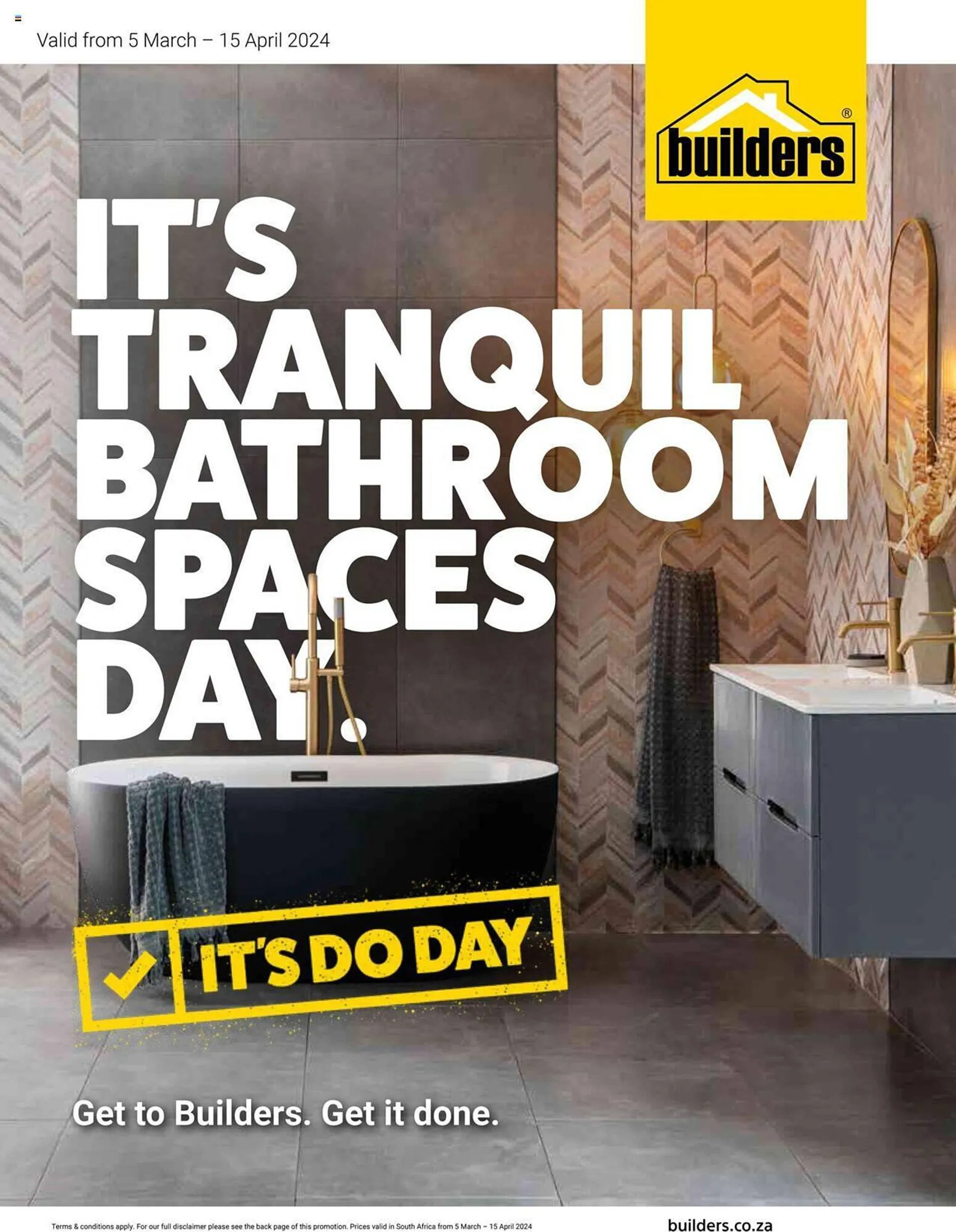 Builders Warehouse catalogue - 5 March 15 April 2024 - Page 1
