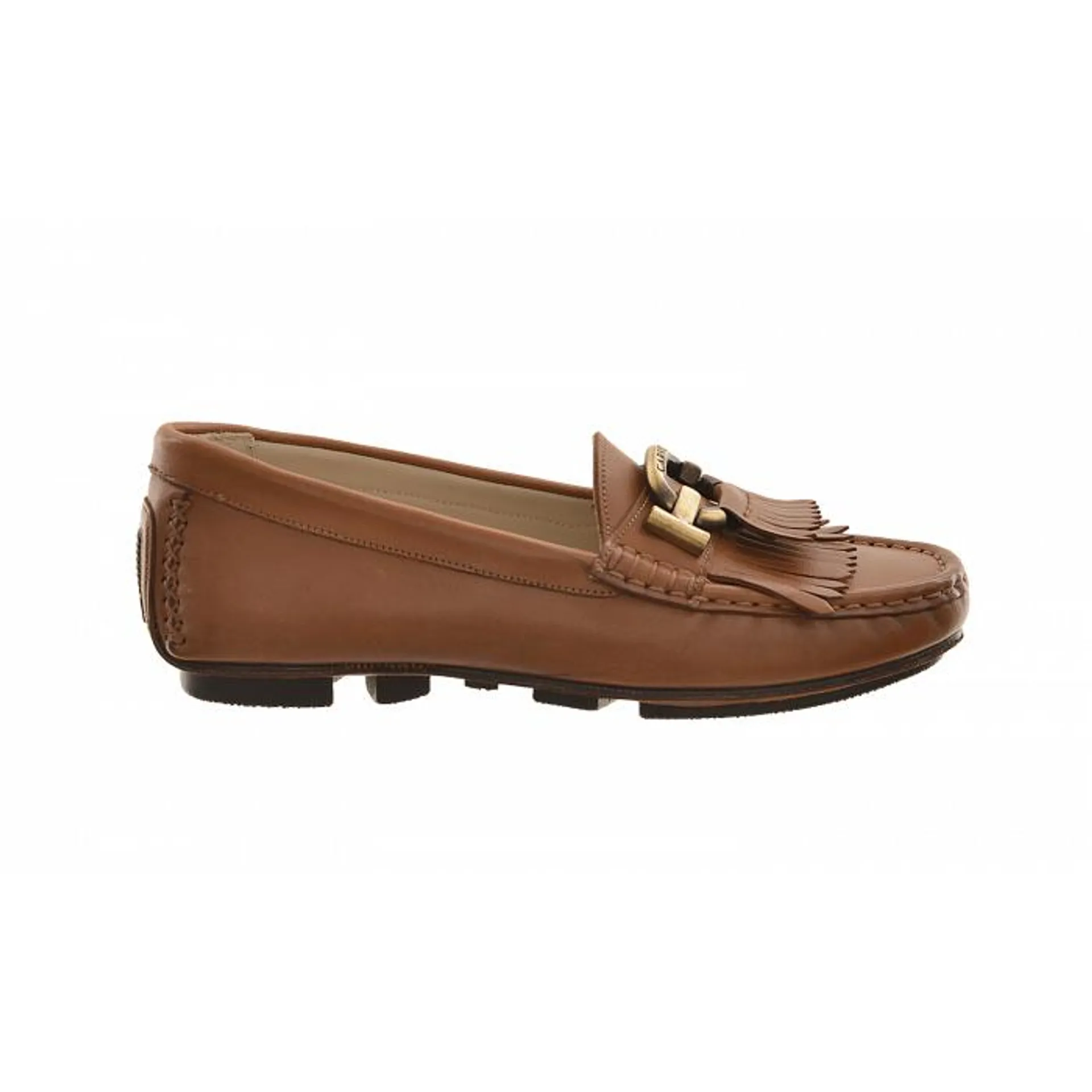 Carvela 5 Step Fringe Leather Moccasin