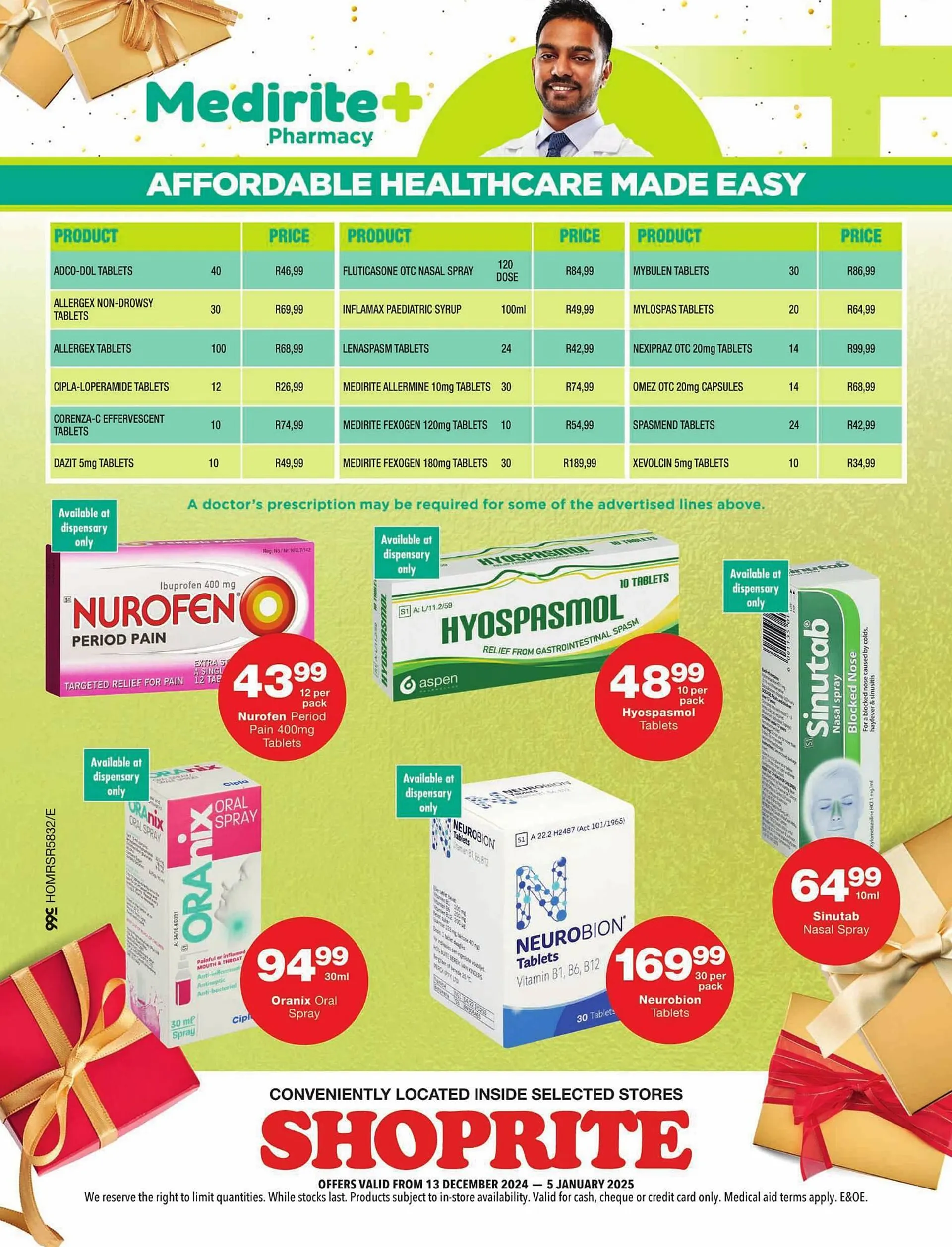 Shoprite catalogue from 13 December to 5 January 2025 - Catalogue Page 4