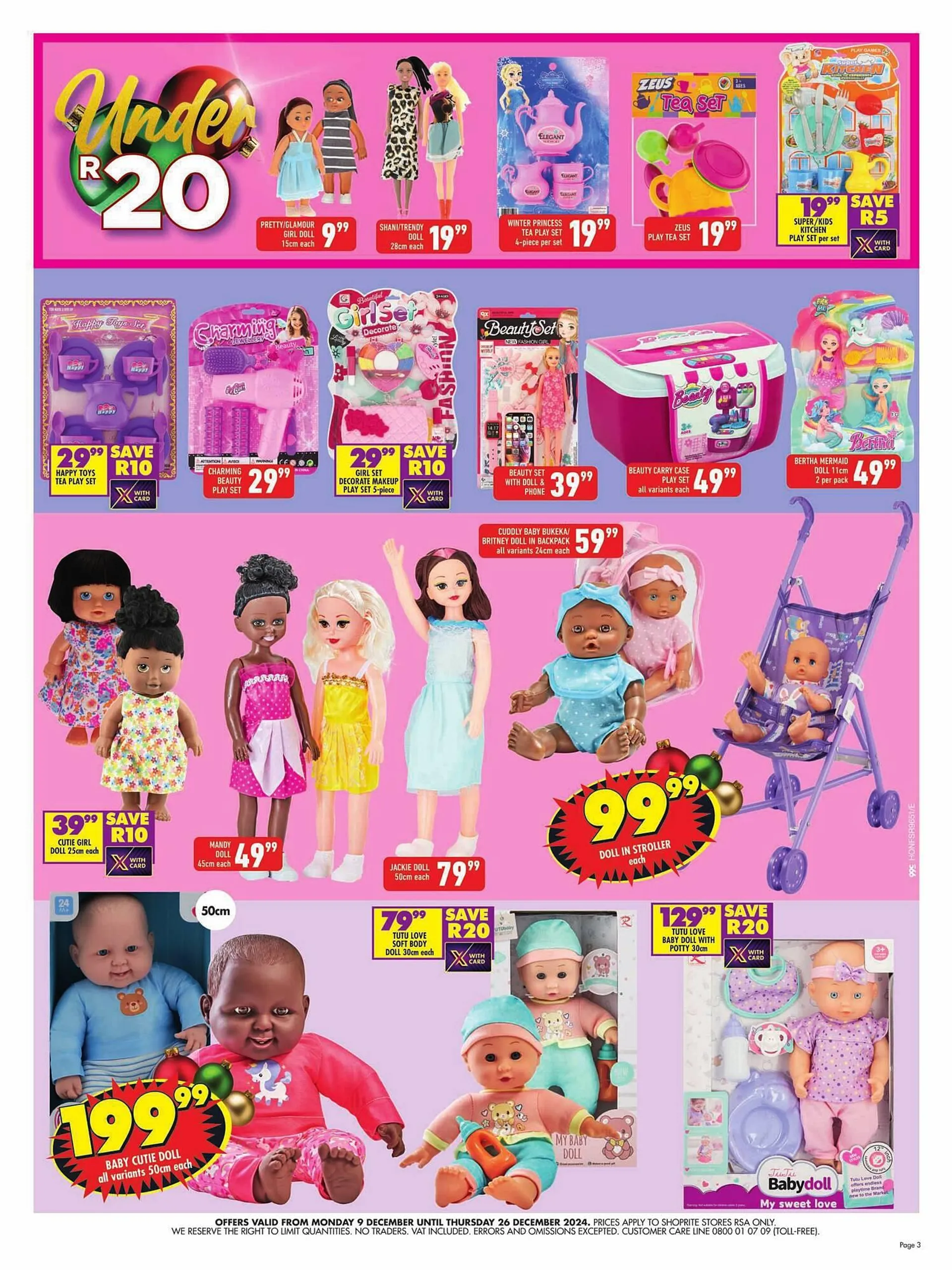 Shoprite catalogue from 9 December to 29 December 2024 - Catalogue Page 3