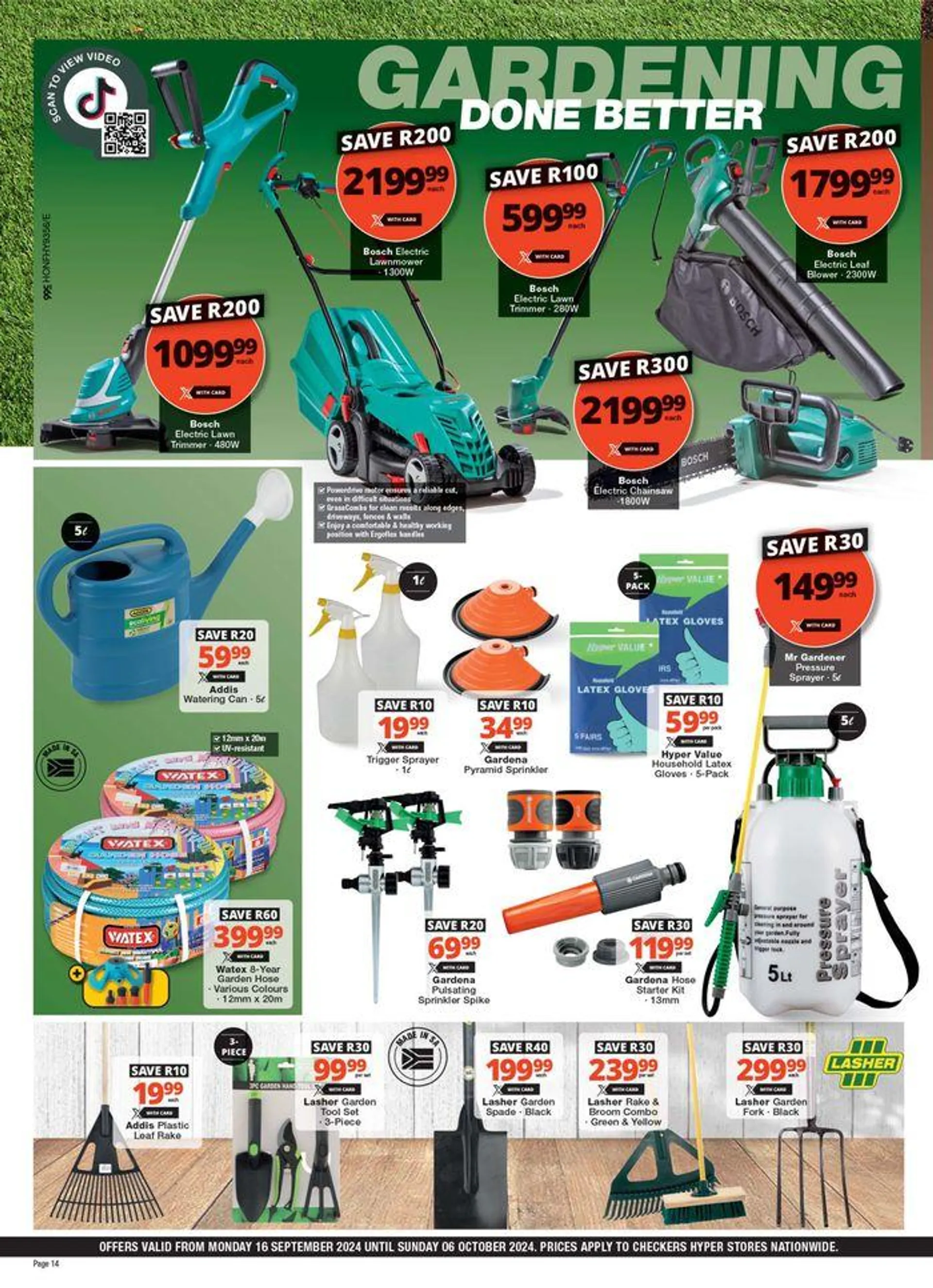 Checkers Hyper Spring DIY Promotion from 16 September to 6 October 2024 - Catalogue Page 14