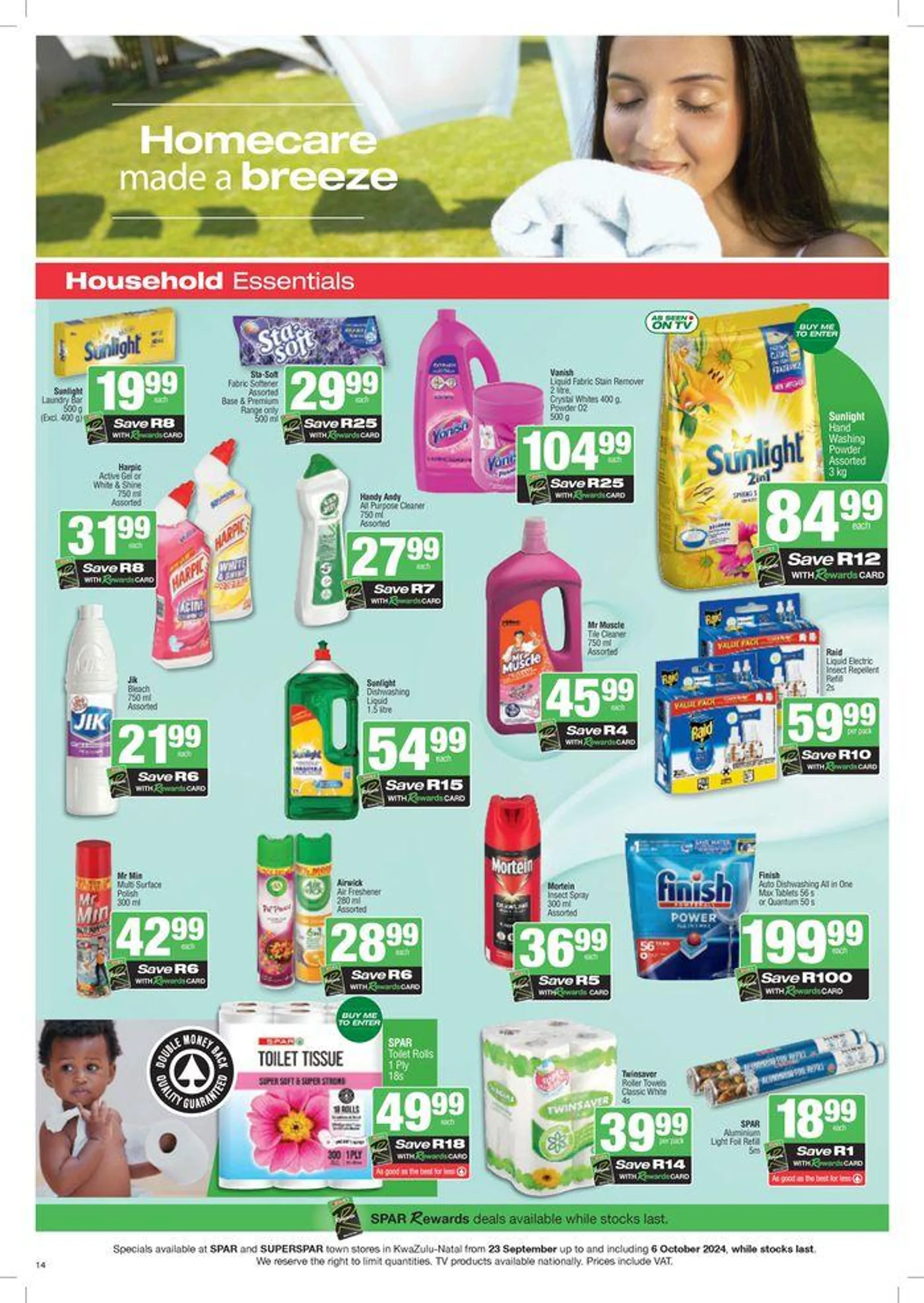 Specials Spar from 23 September to 6 October 2024 - Catalogue Page 14