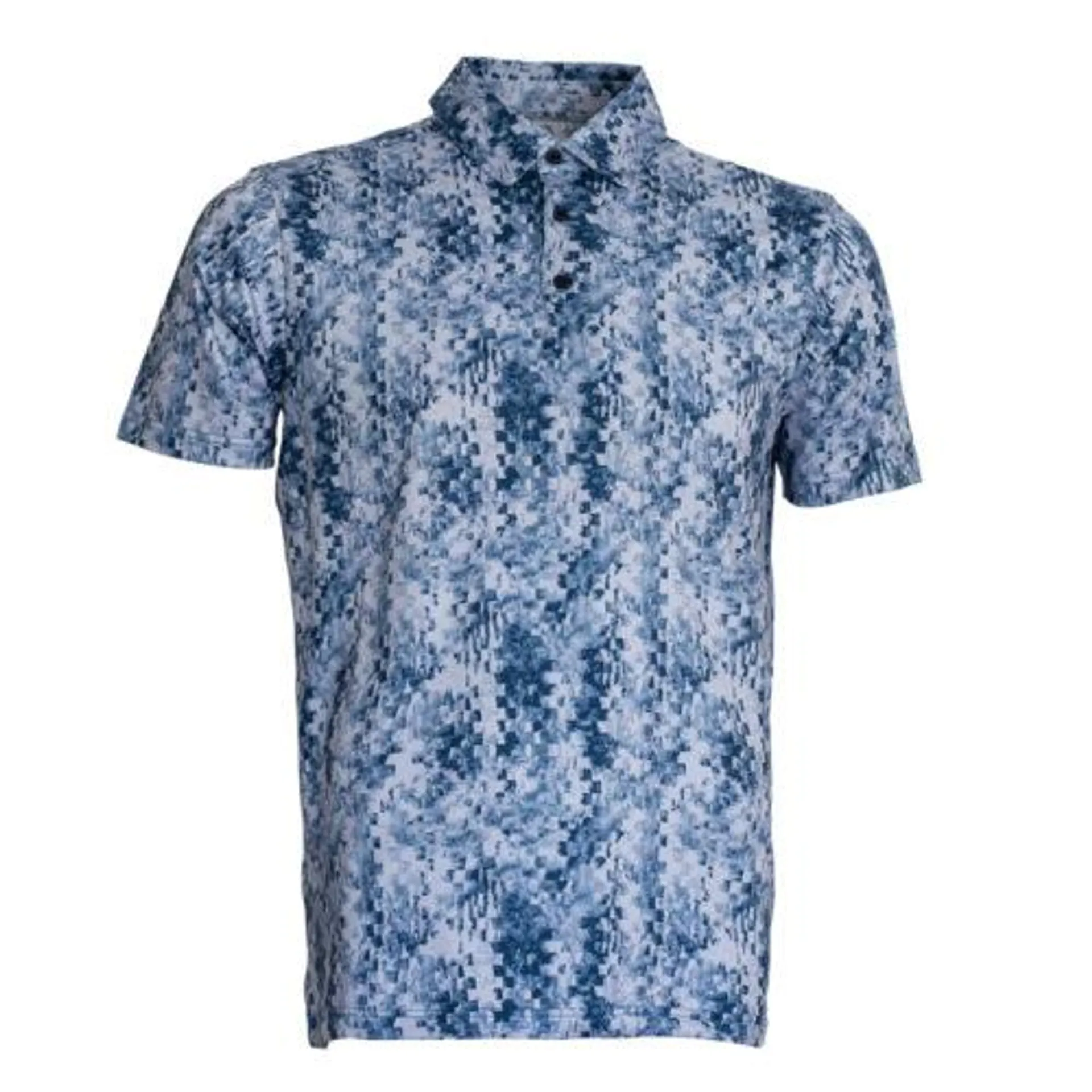 Cross Creek Digital Abstract Shirt – Navy/Blue