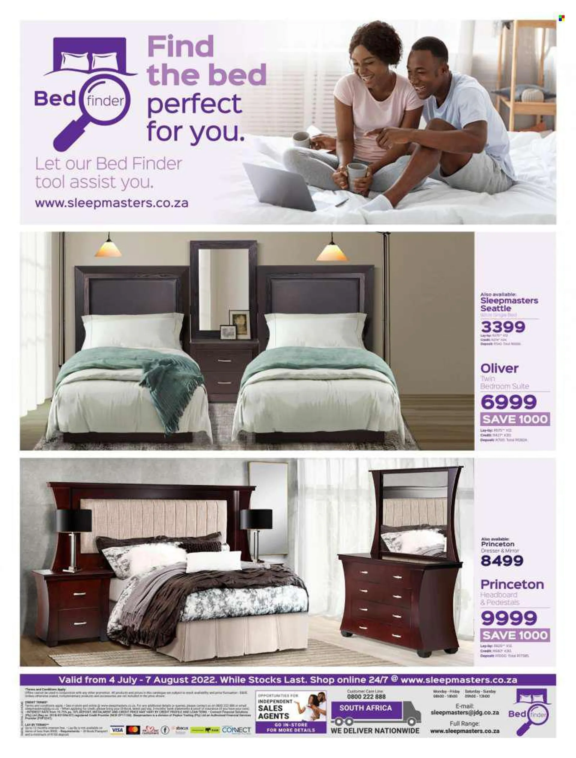 Sleepmasters catalogue  - 04/07/2022 - 07/08/2022 - Sales products - bedroom suite, bed, single bed, headboard. Page 11.