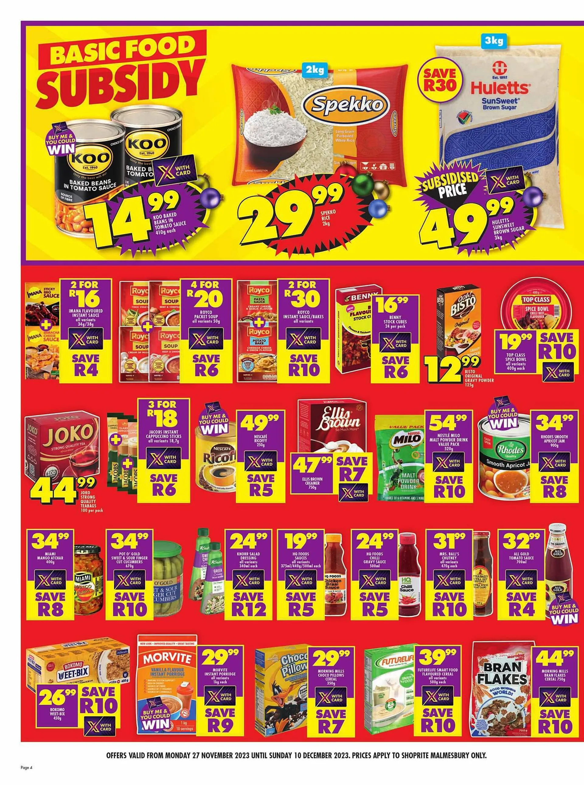 Shoprite catalogue from 10 December to 27 December 2023 - Catalogue Page 4