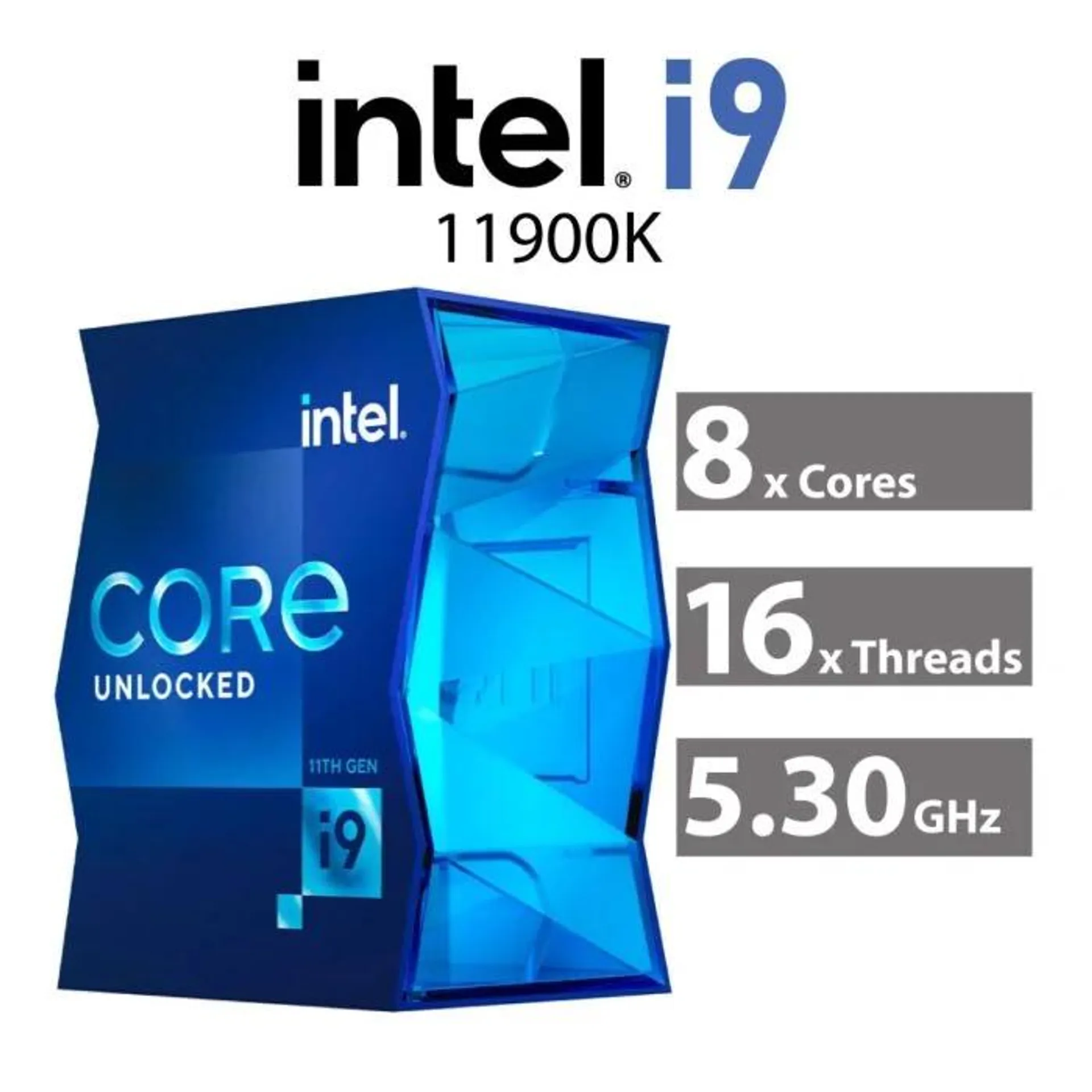 Intel Core i9-11900K Rocket Lake 8-Core 3.50GHz LGA1200 125W BX8070811900K Desktop Processor