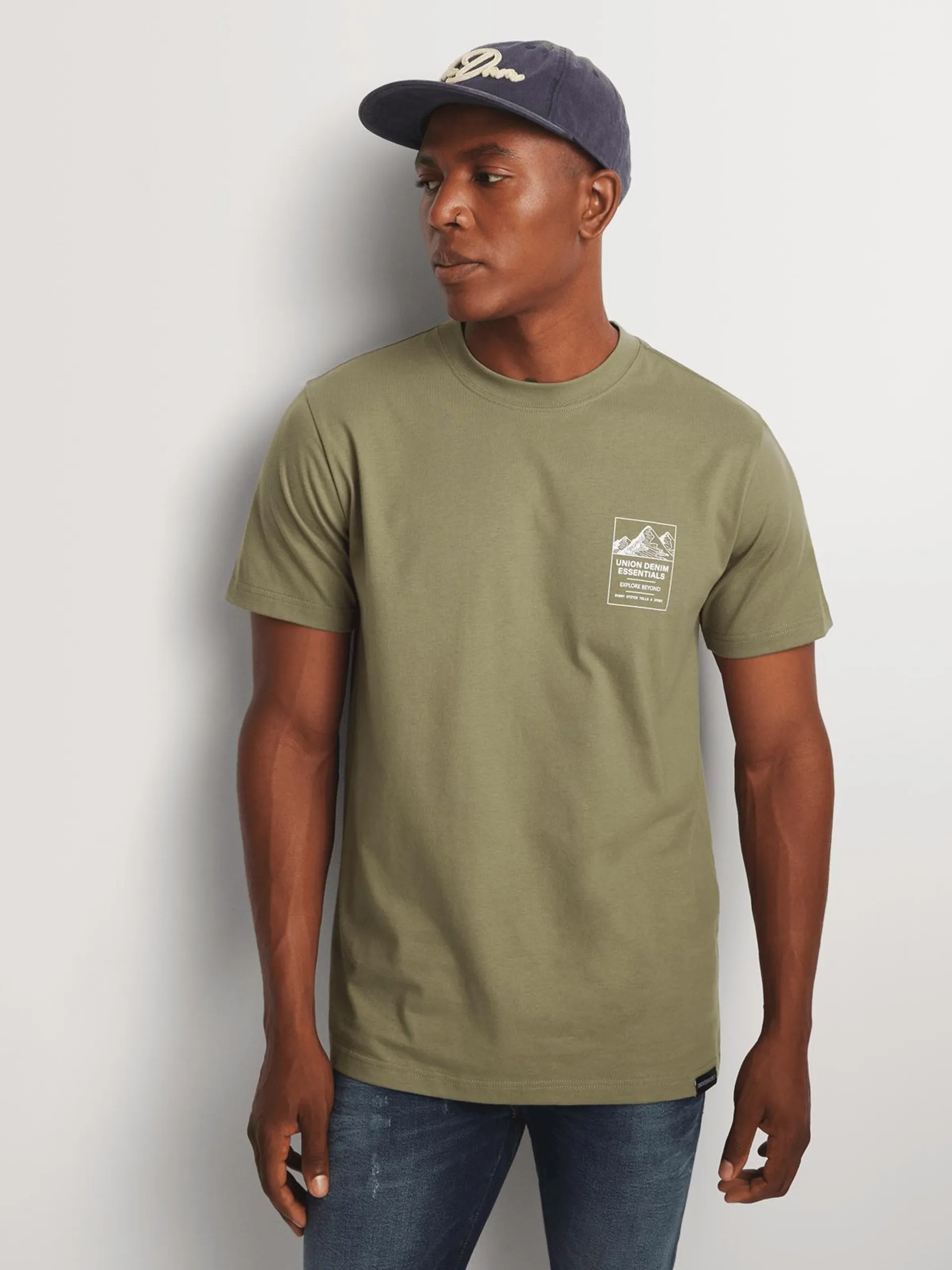 Men's Union-DNM Crafted Green T-Shirt