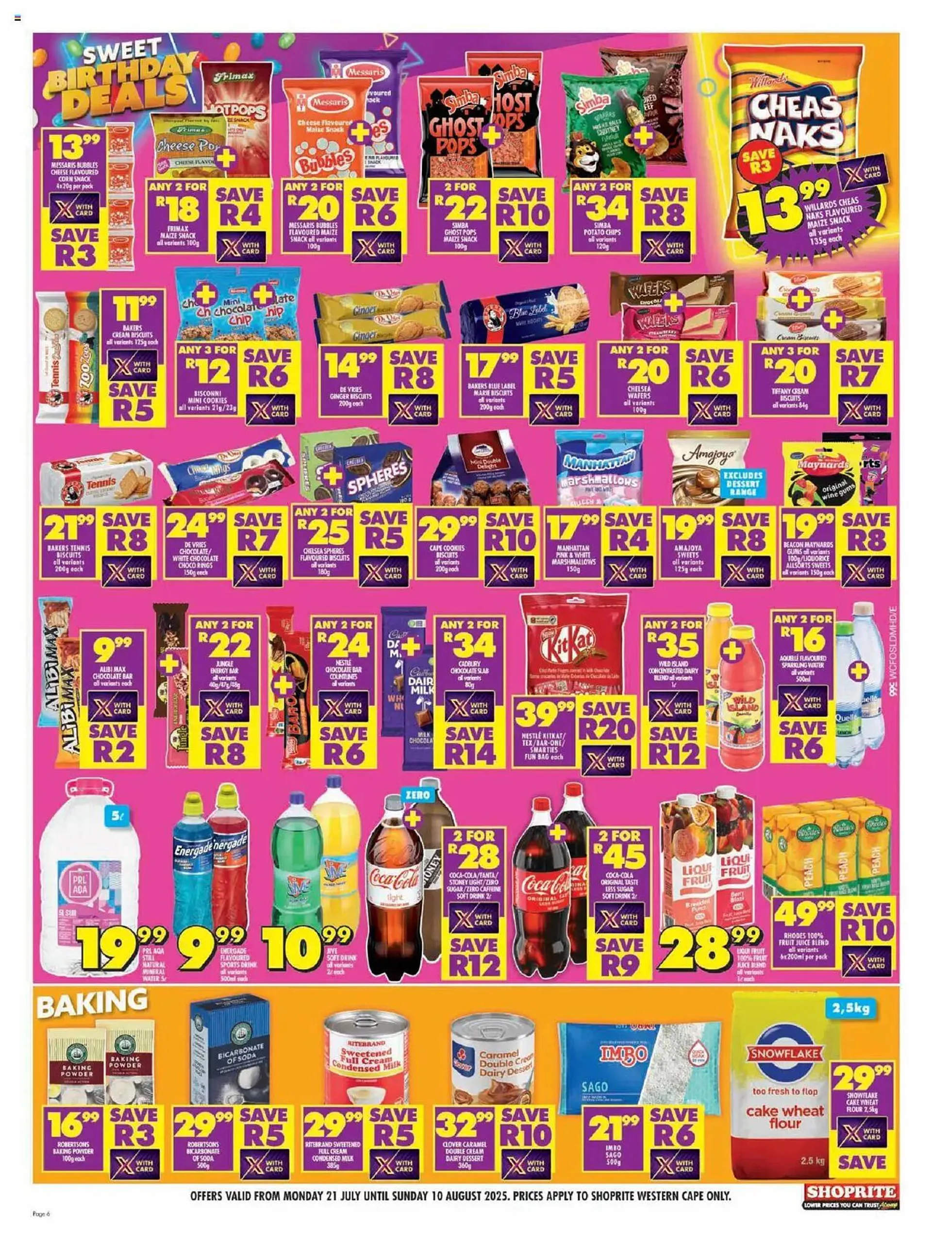 Shoprite catalogue from 21 July to 10 August 2025 - Catalogue Page 1