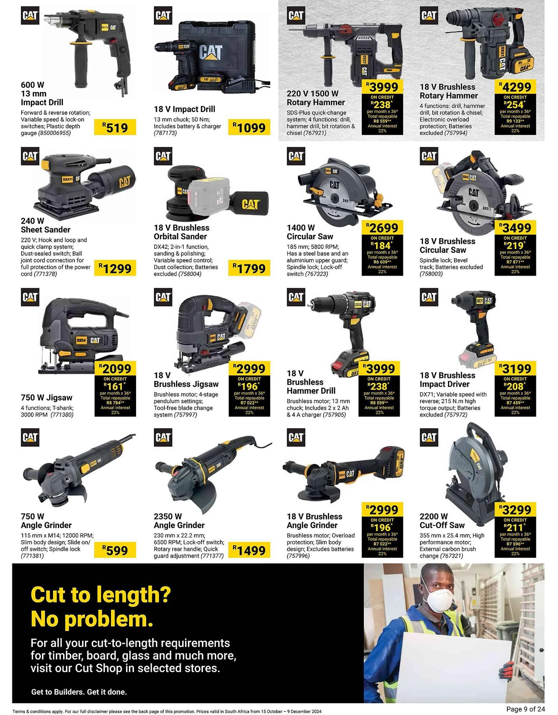 Builders Warehouse catalogue from 15 October to 9 December 2024 - Catalogue Page 9