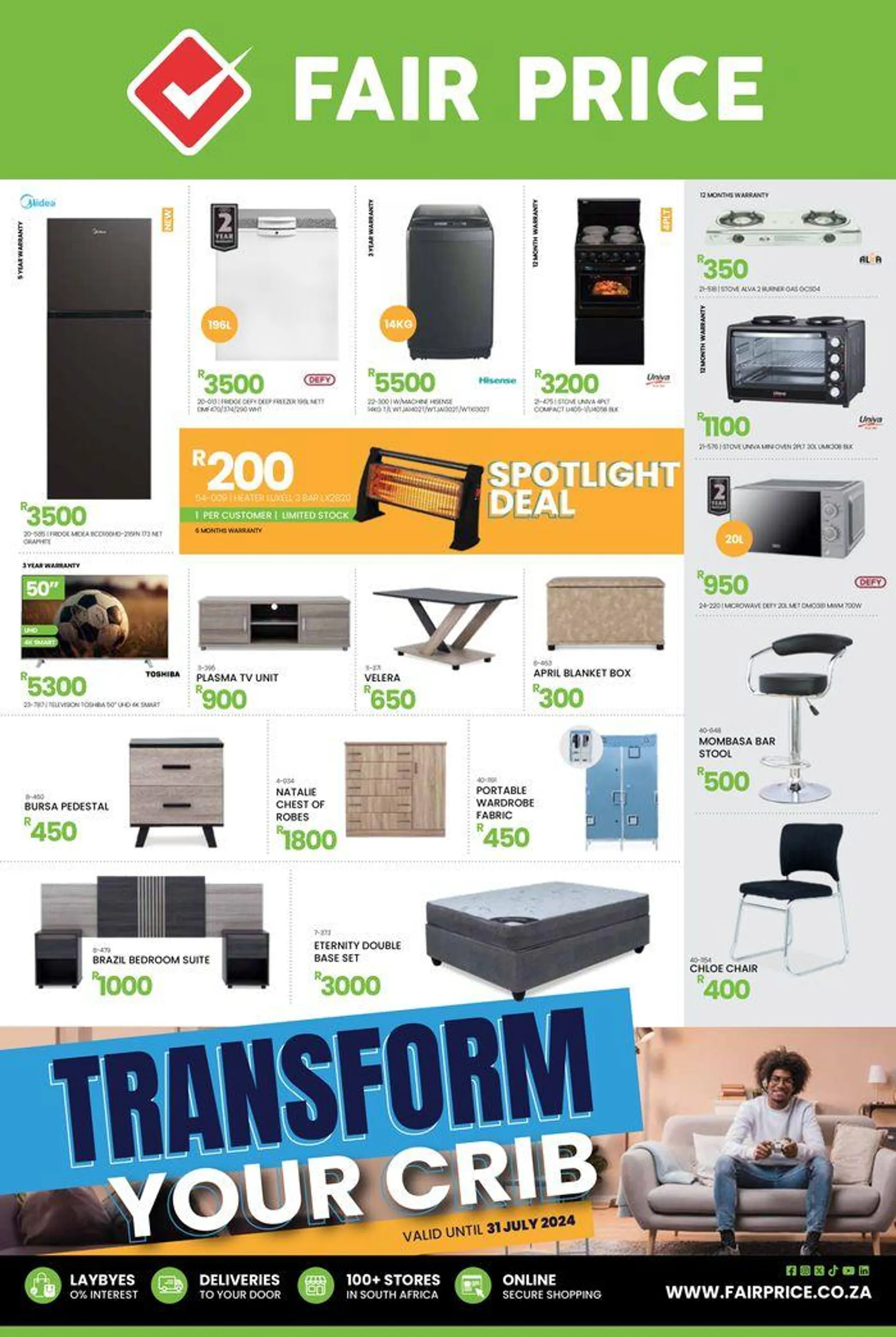 Transform your crib from 1 July to 31 July 2024 - Catalogue Page 1