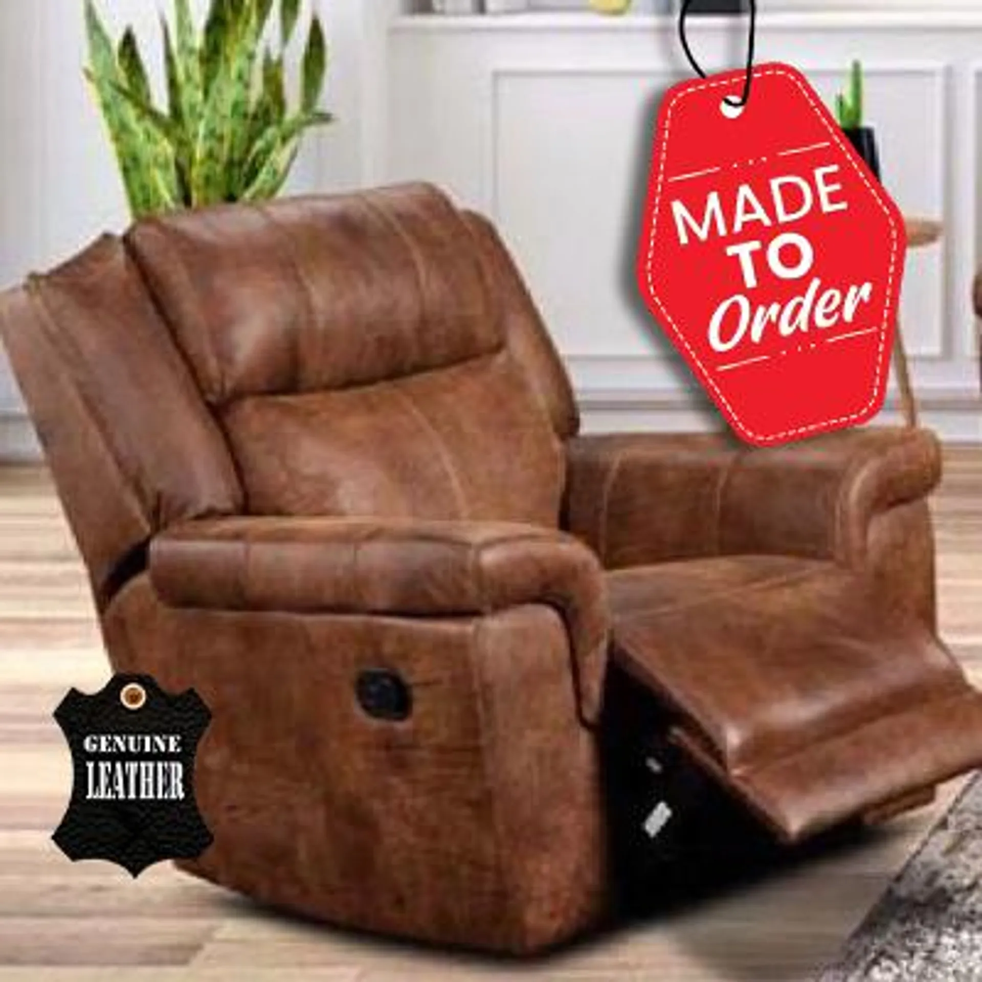 Canterbury Recliner Full Leather