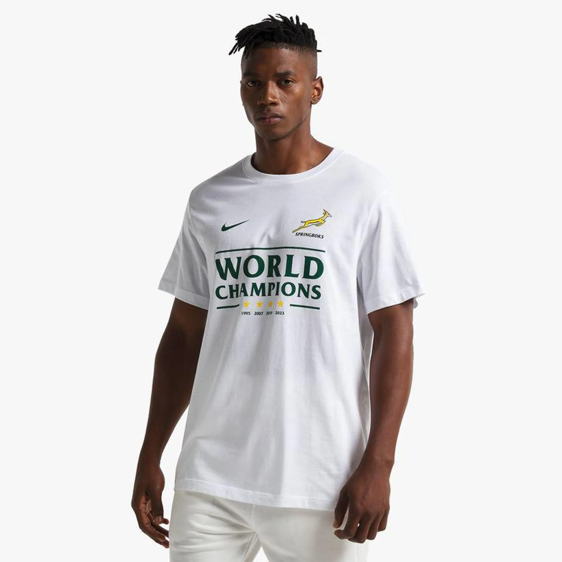 Mens Nike Springboks RWC 23 Winner White Tee