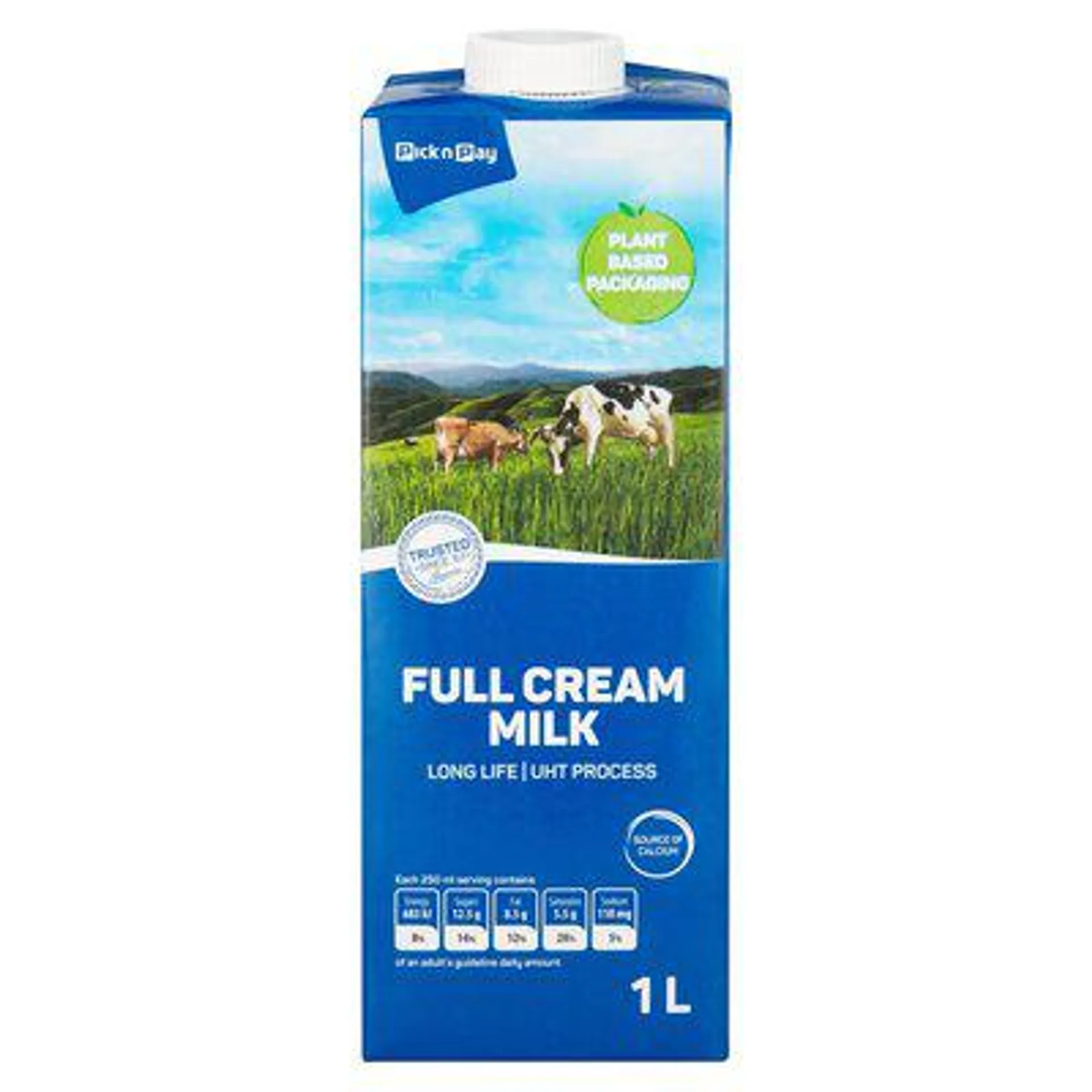 PnP Uht Full Cream Milk 1l