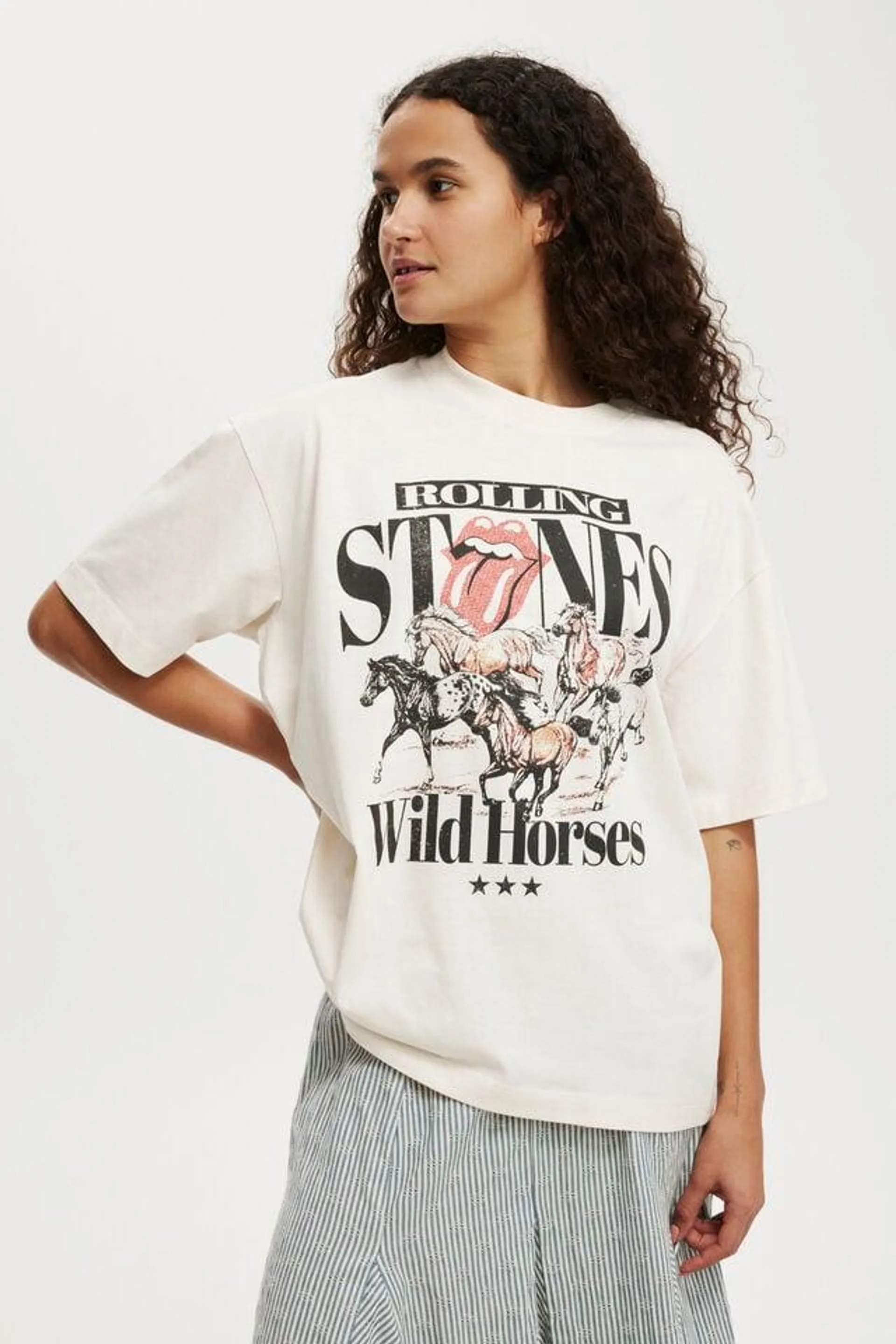 Rolling Stones Boxy Graphic Tee