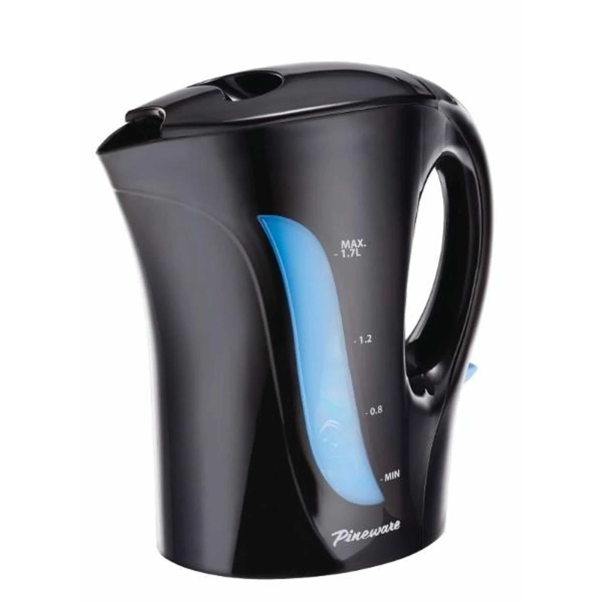 Pineware Kettle 1.7Lt Black Corded