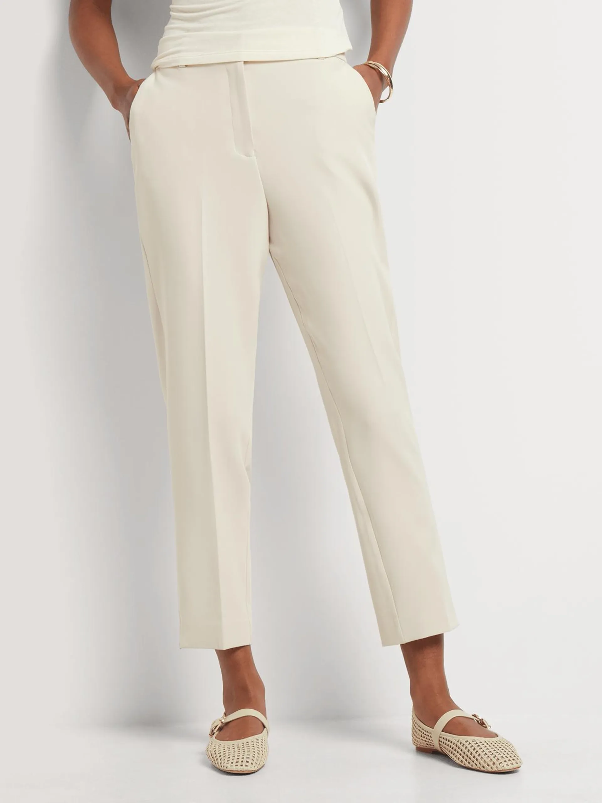 Tapered Leg Elasticated Back Pants