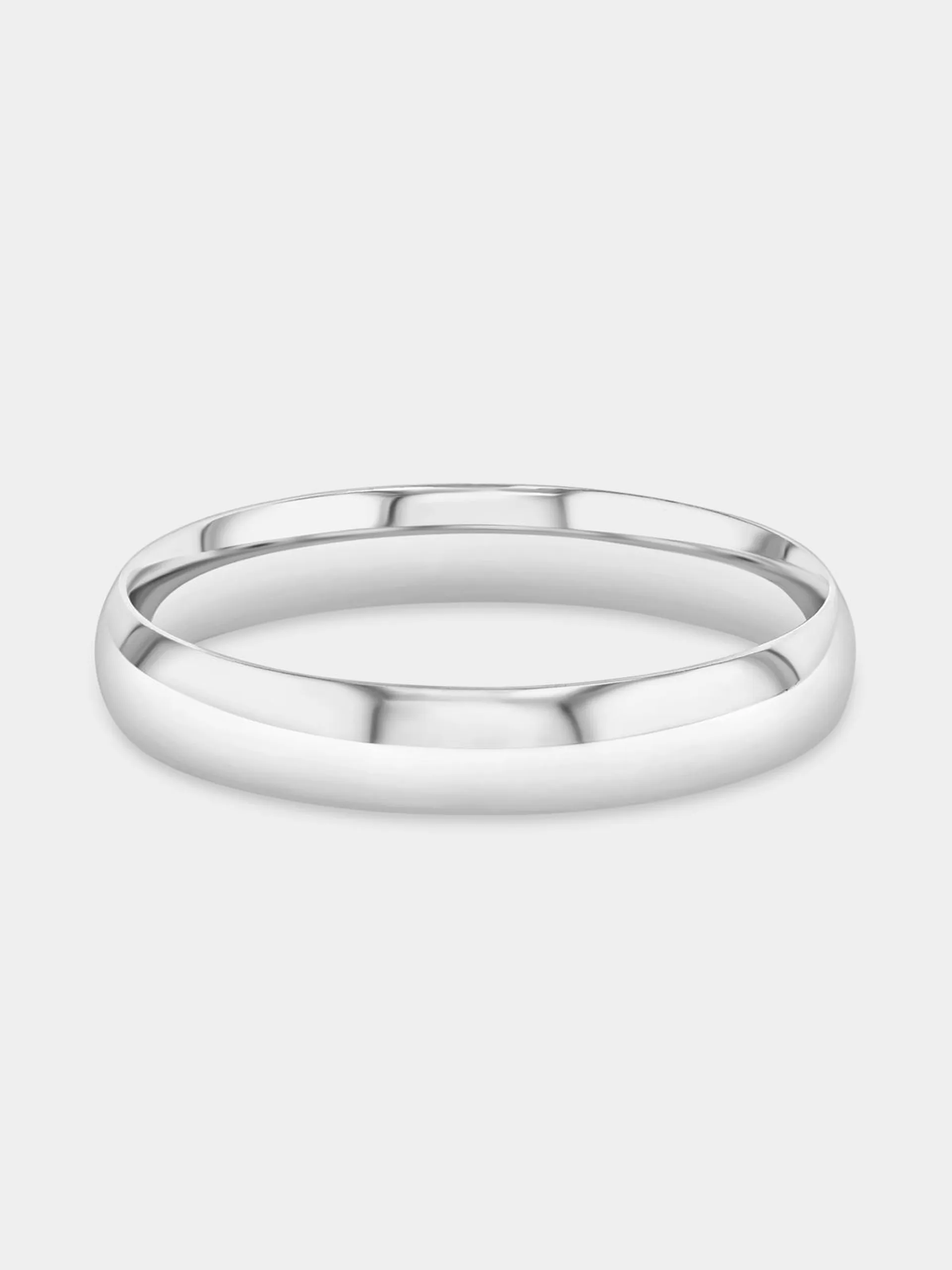 Sterling Silver Comfort Fit Wedding Band