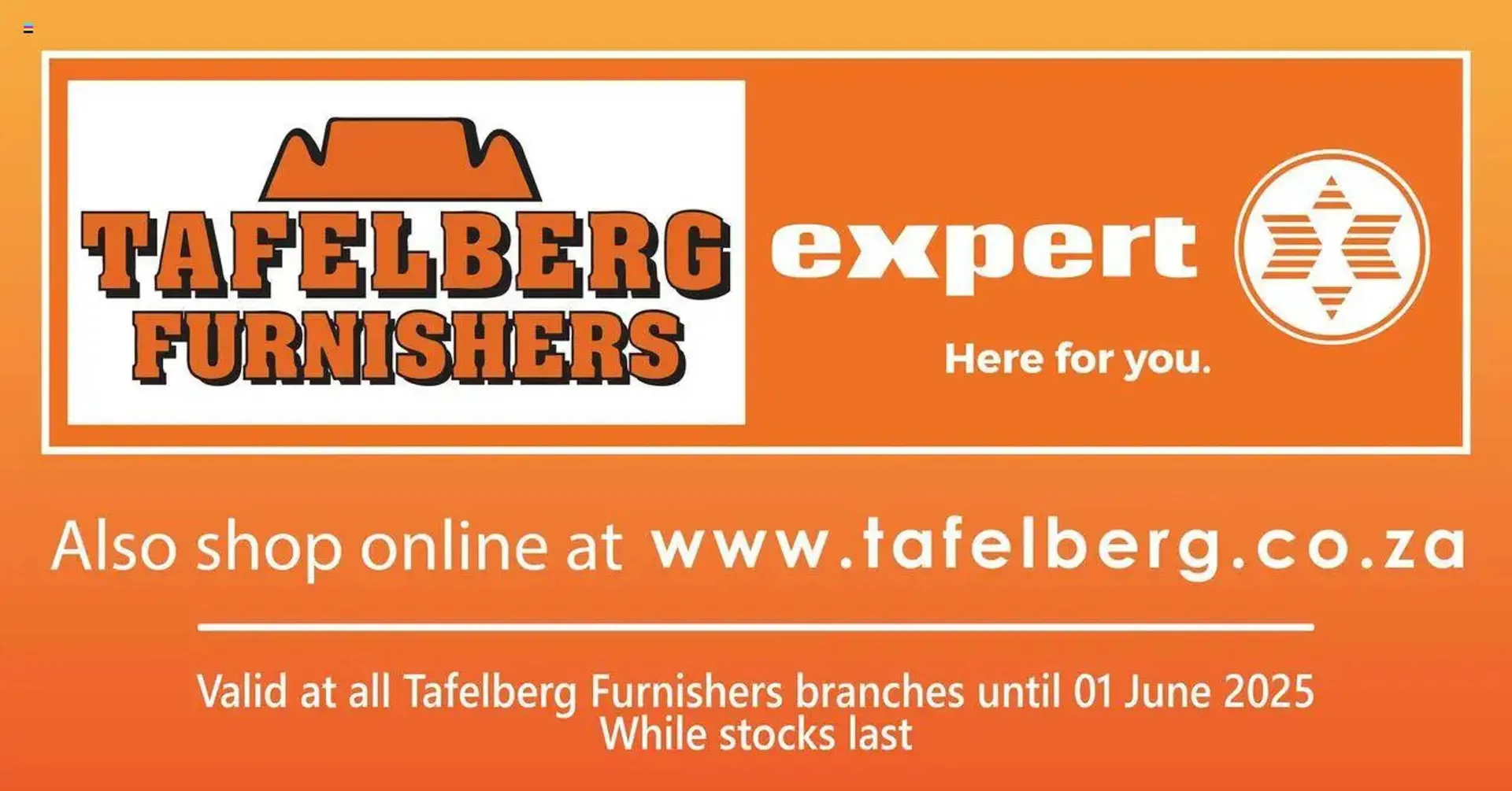 Tafelberg Furnishers catalogue - 1