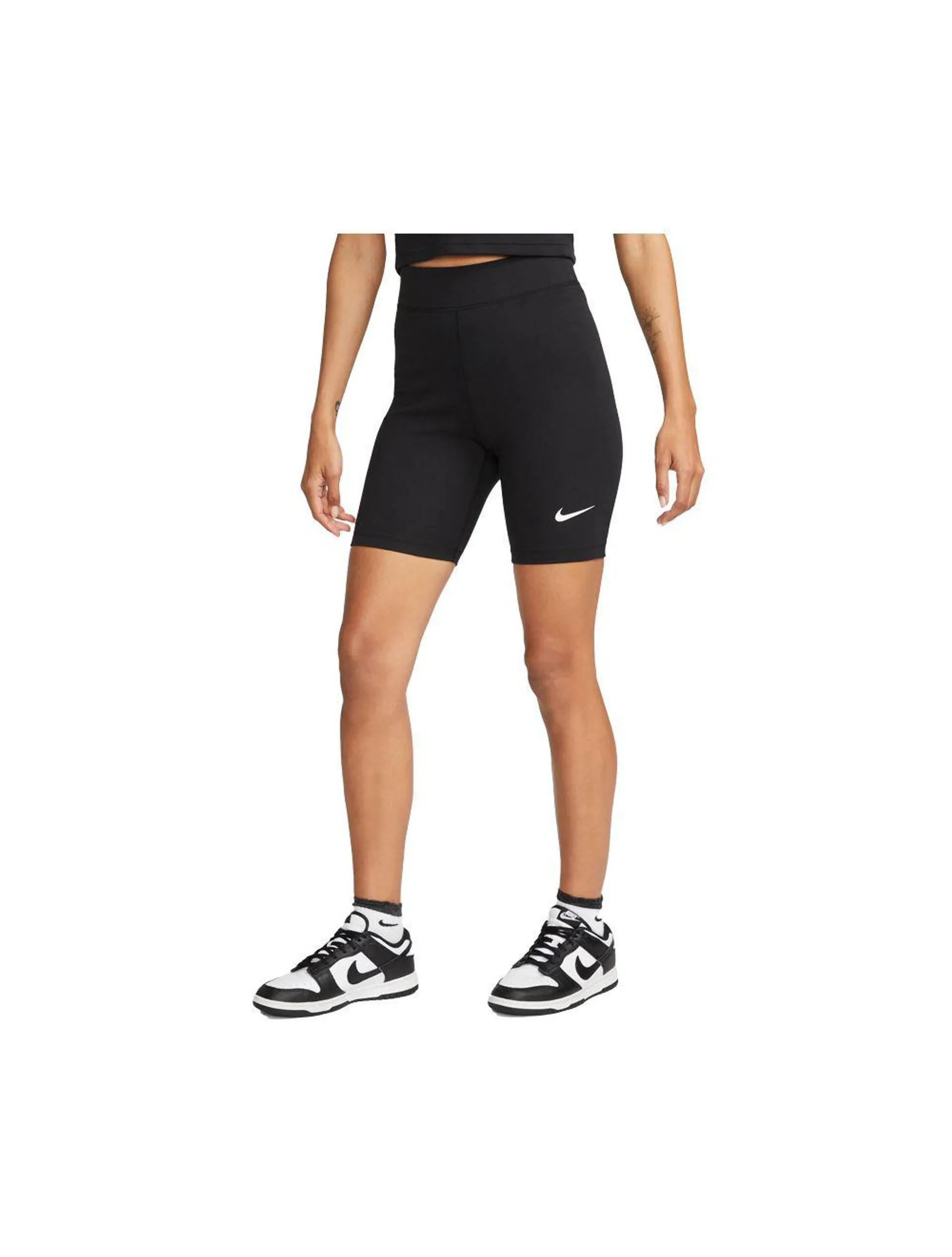 Nike Sportswear Classics Women's High-Waisted 8" Biker Shorts Black Sail