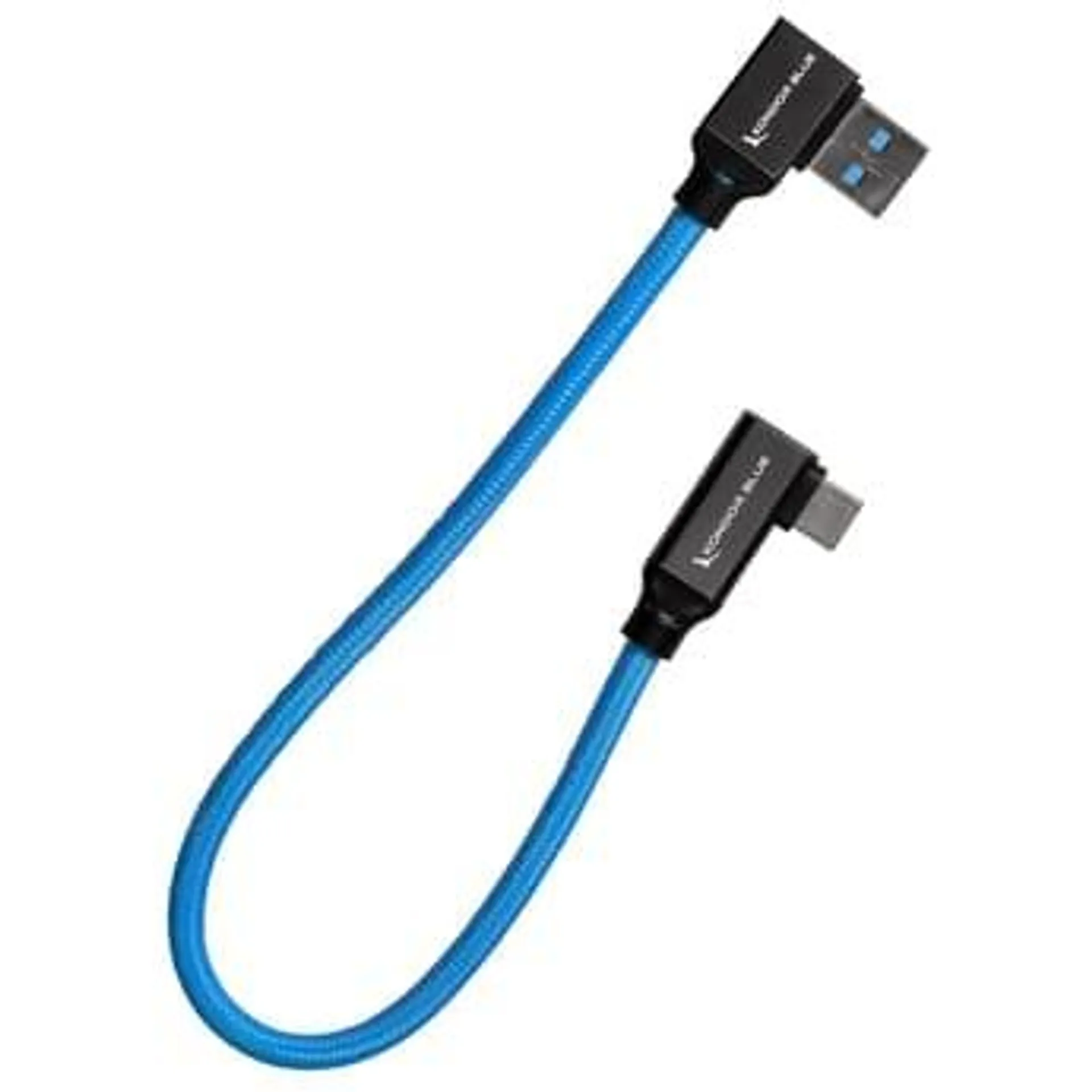 Kondor Blue Right-Angle USB-C 3.1 Gen 2 Cable (Blue)