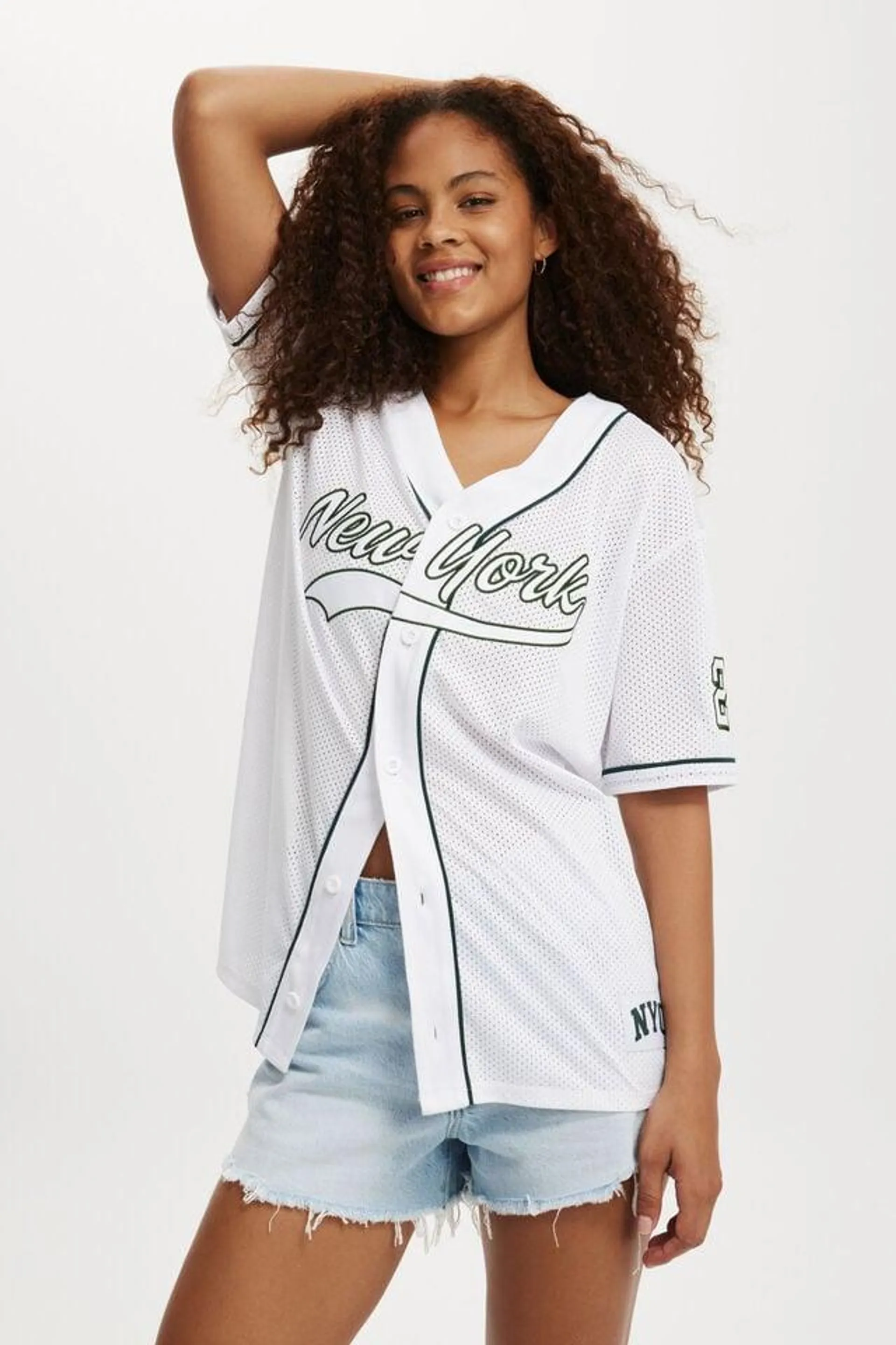 Jersey Graphic Baseball Shirt