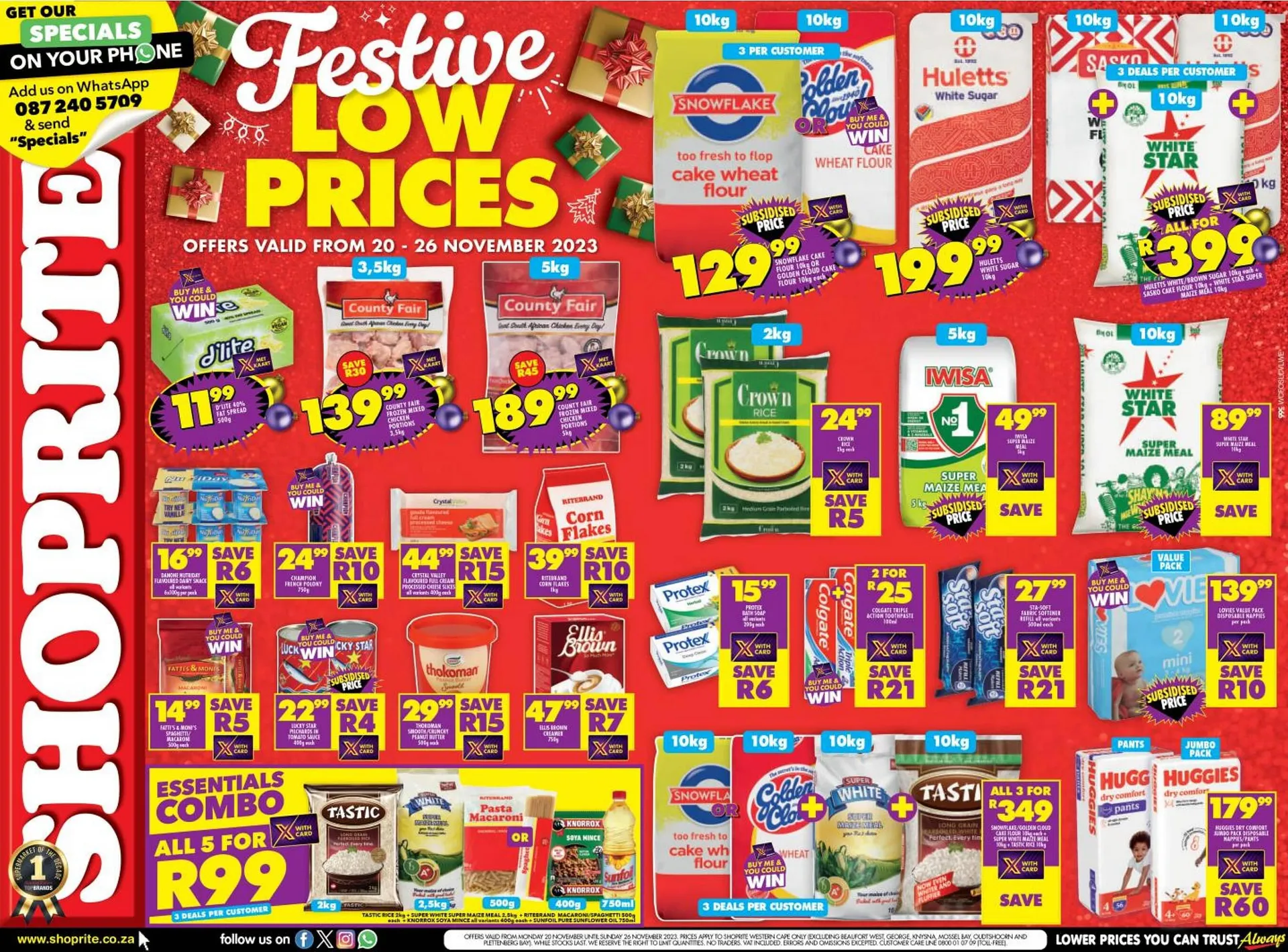 Shoprite catalogue from 20 November to 26 November 2023 - Catalogue Page 1