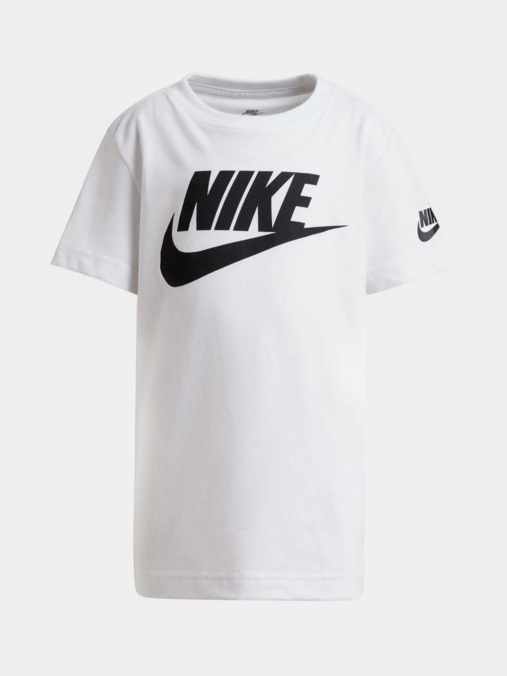 Nike Unisex Kids Futura Evergreen White T-Shirt