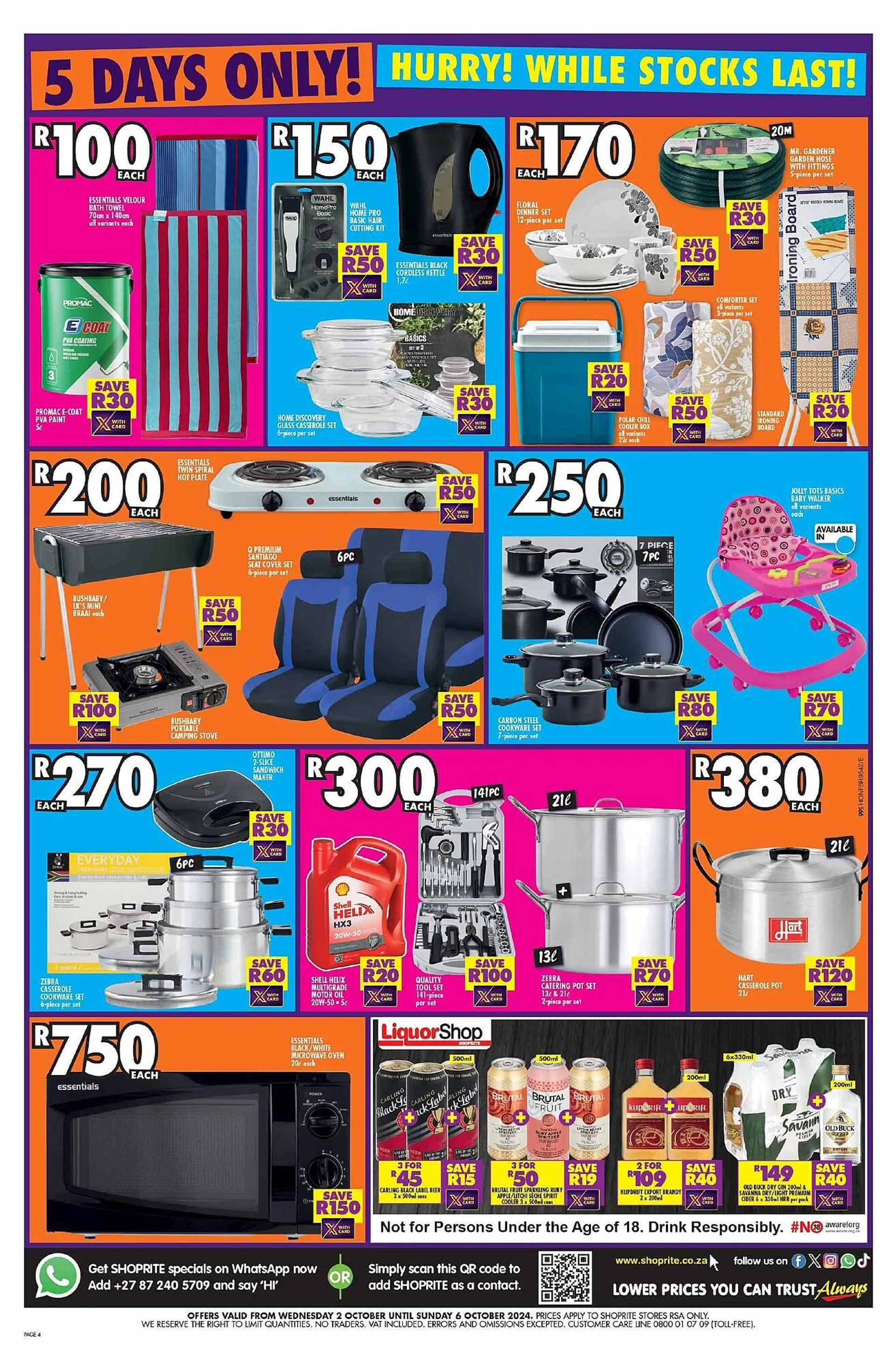 Shoprite catalogue from 2 October to 6 October 2024 - Catalogue Page 4