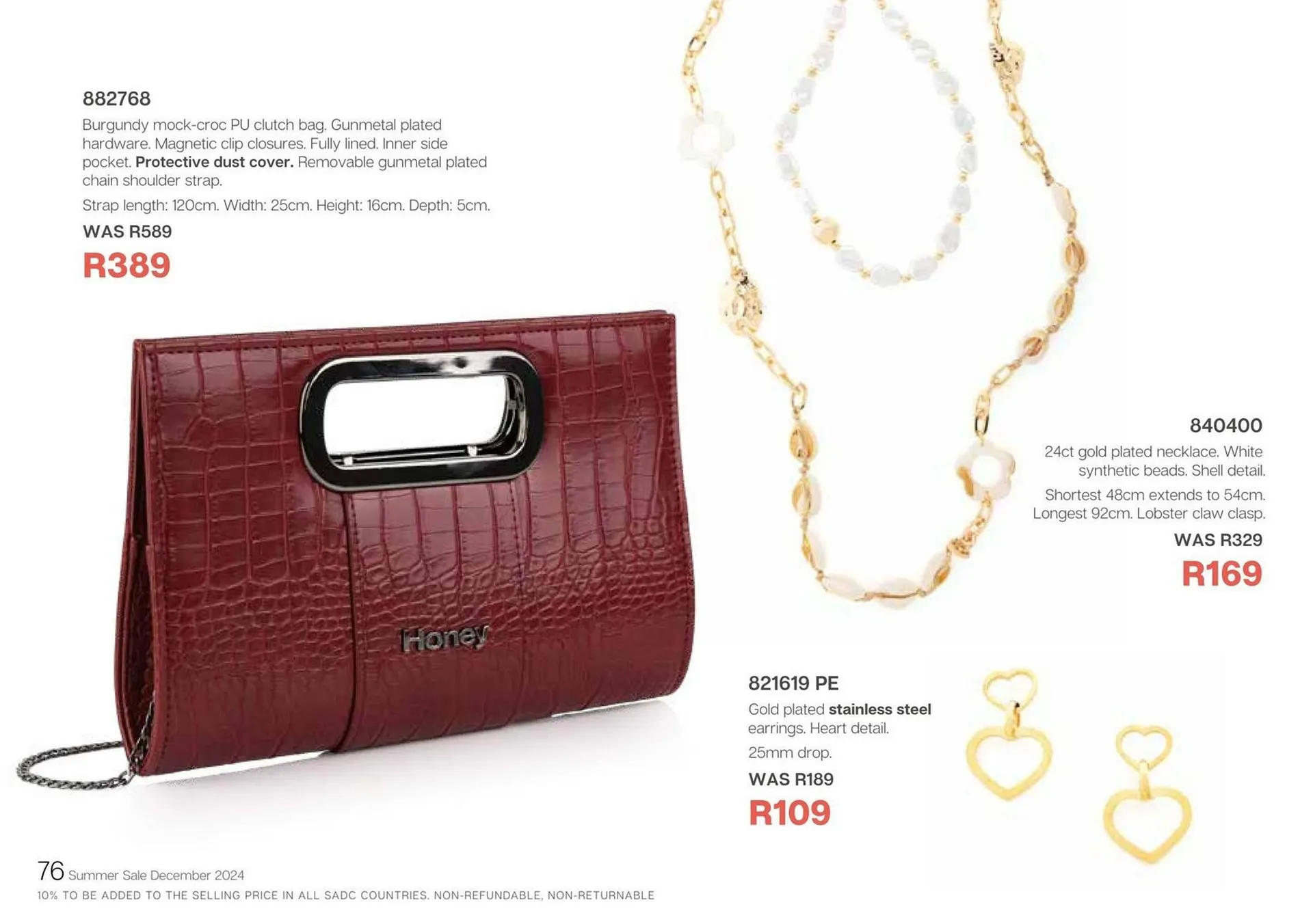 Honey Fashion Accessories catalogue from 19 December to 31 December 2024 - Catalogue Page 157