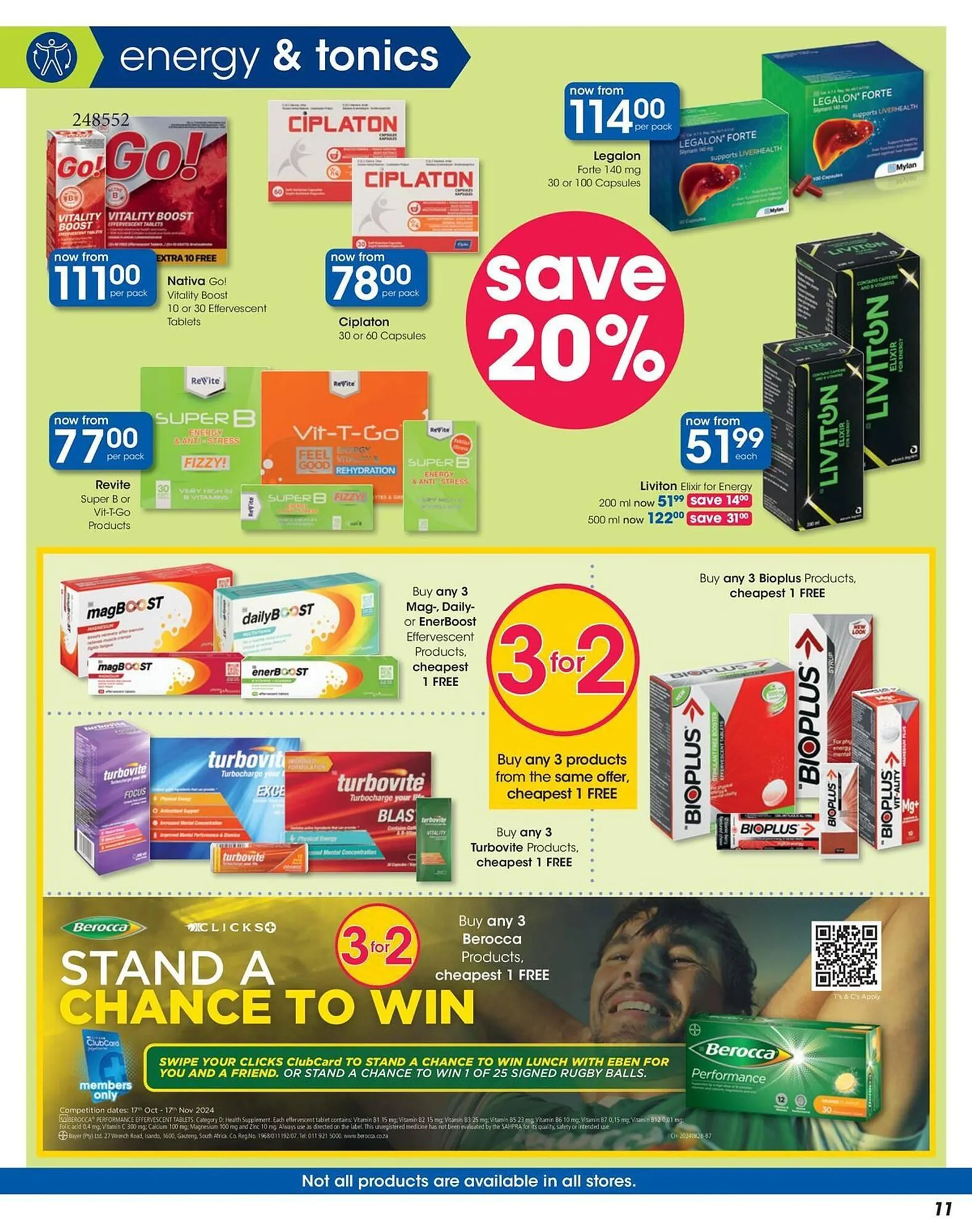 Clicks catalogue from 17 October to 13 November 2024 - Catalogue Page 11